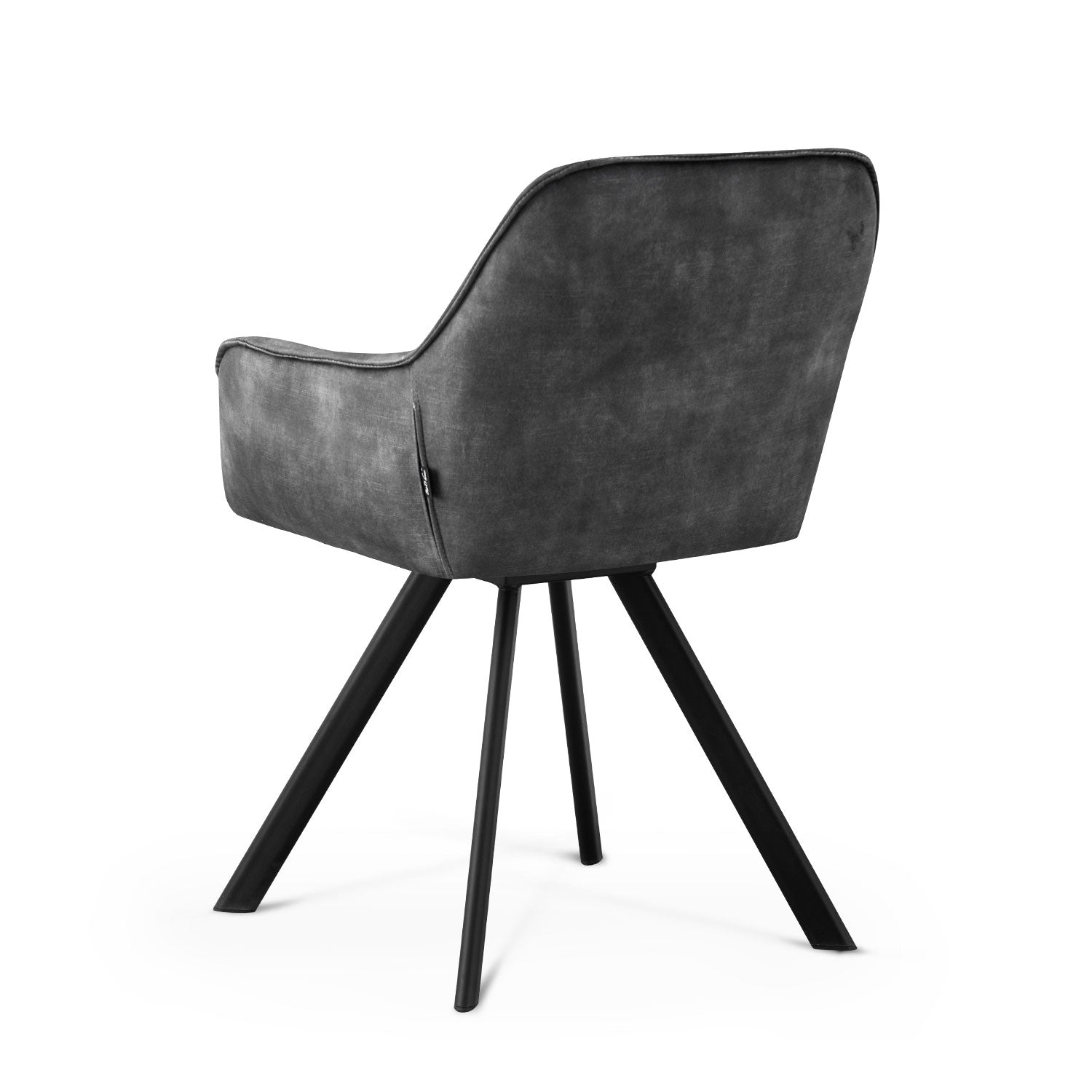 B-Ware Esszimmerstuhl DIETER, 2er Set, drehbar, Anthrazit | komfortabel & stilvoll | B&D home