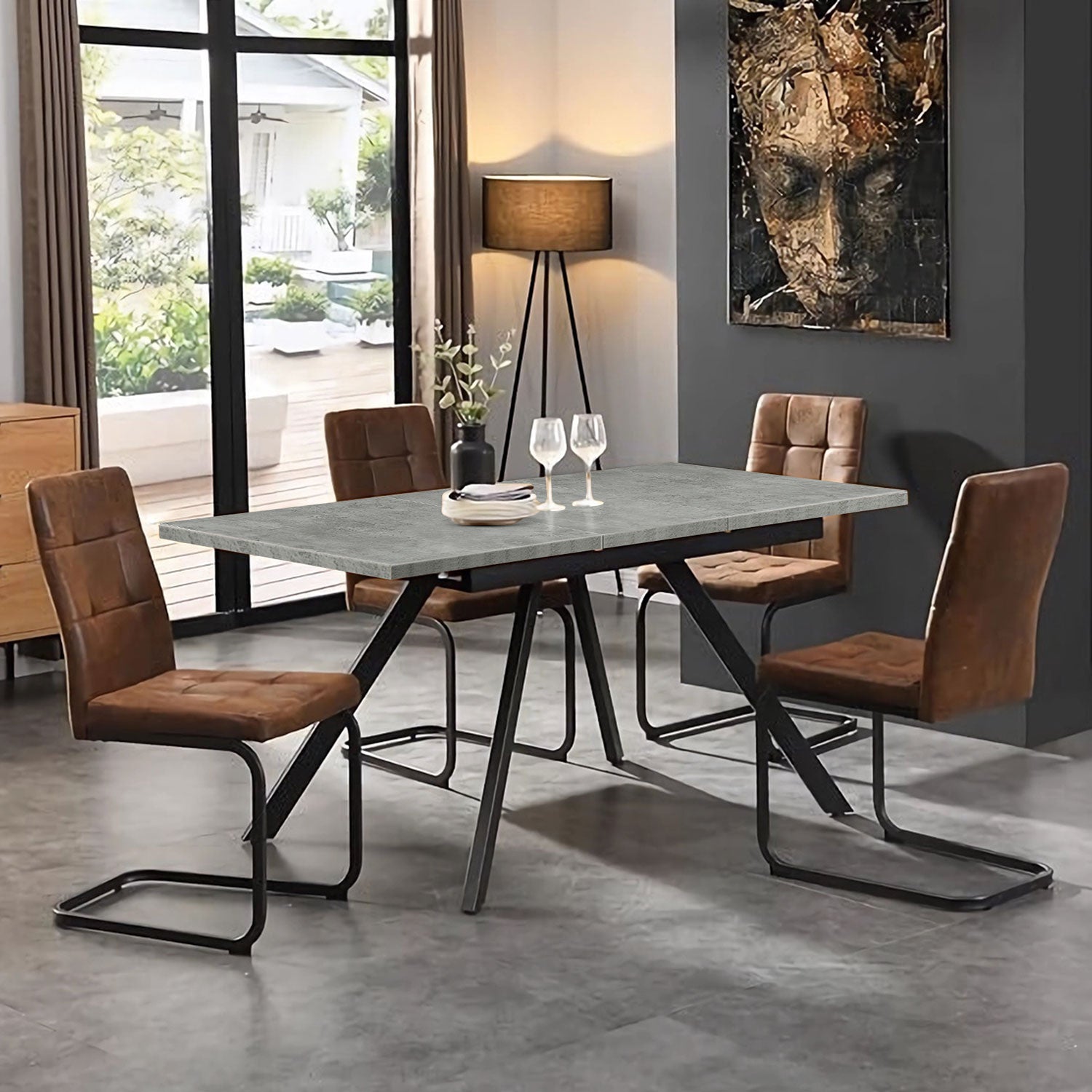 B-Ware Esstisch LIA, Beton | praktisch & modern | B&D home