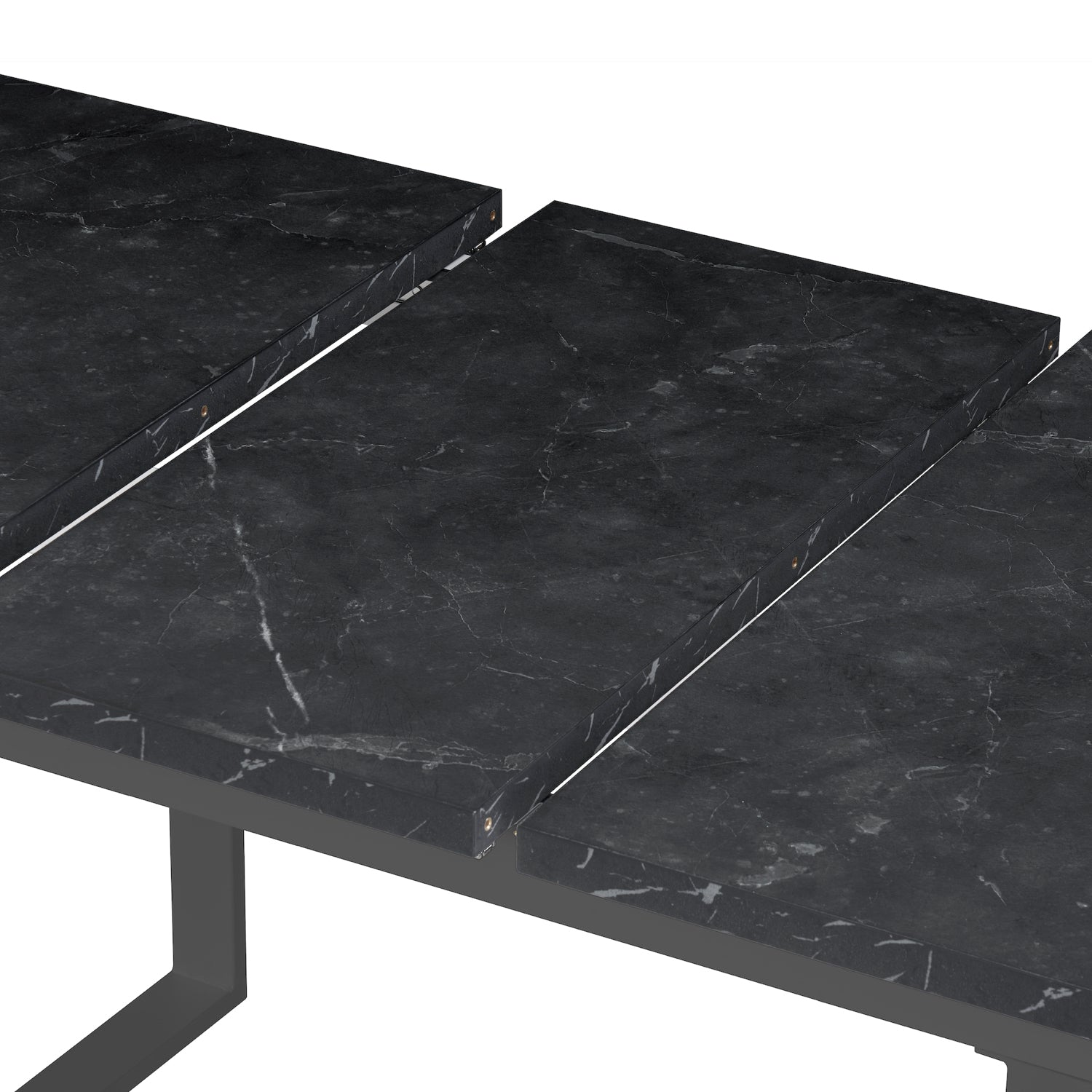 B-Ware Ausziehtisch ANNA, Marmor-Schwarz | praktisch & modern | B&D home
