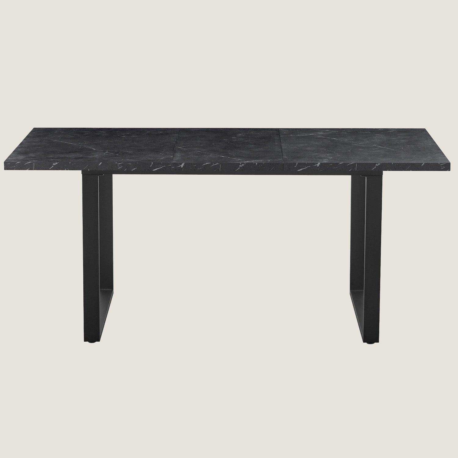 B-Ware Ausziehtisch ANNA, Marmor-Schwarz | praktisch & modern | B&D home