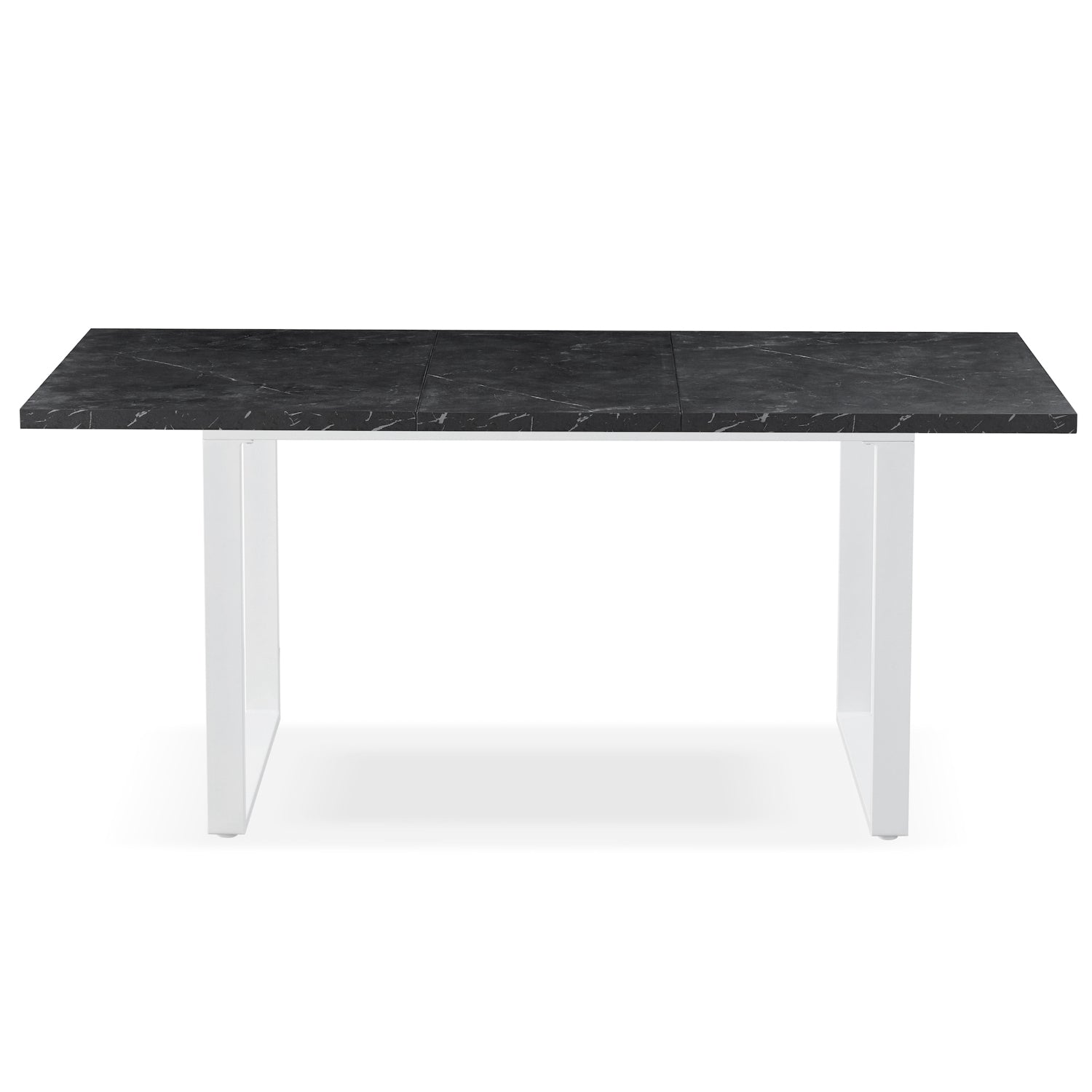 B-Ware Ausziehtisch LEVIN, Marmor-Schwarz | praktisch & modern | B&D home