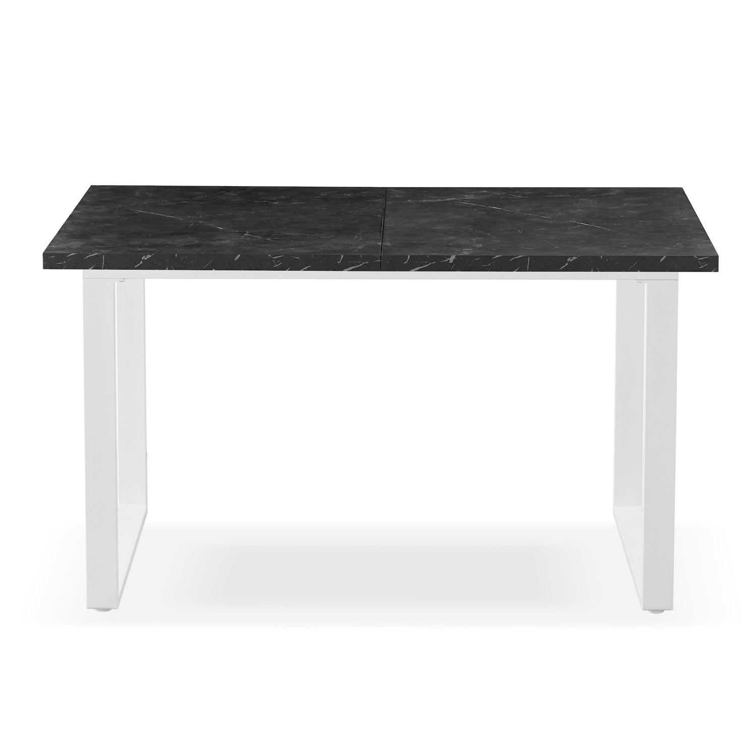 B-Ware Ausziehtisch LEVIN, Marmor-Schwarz | praktisch & modern | B&D home