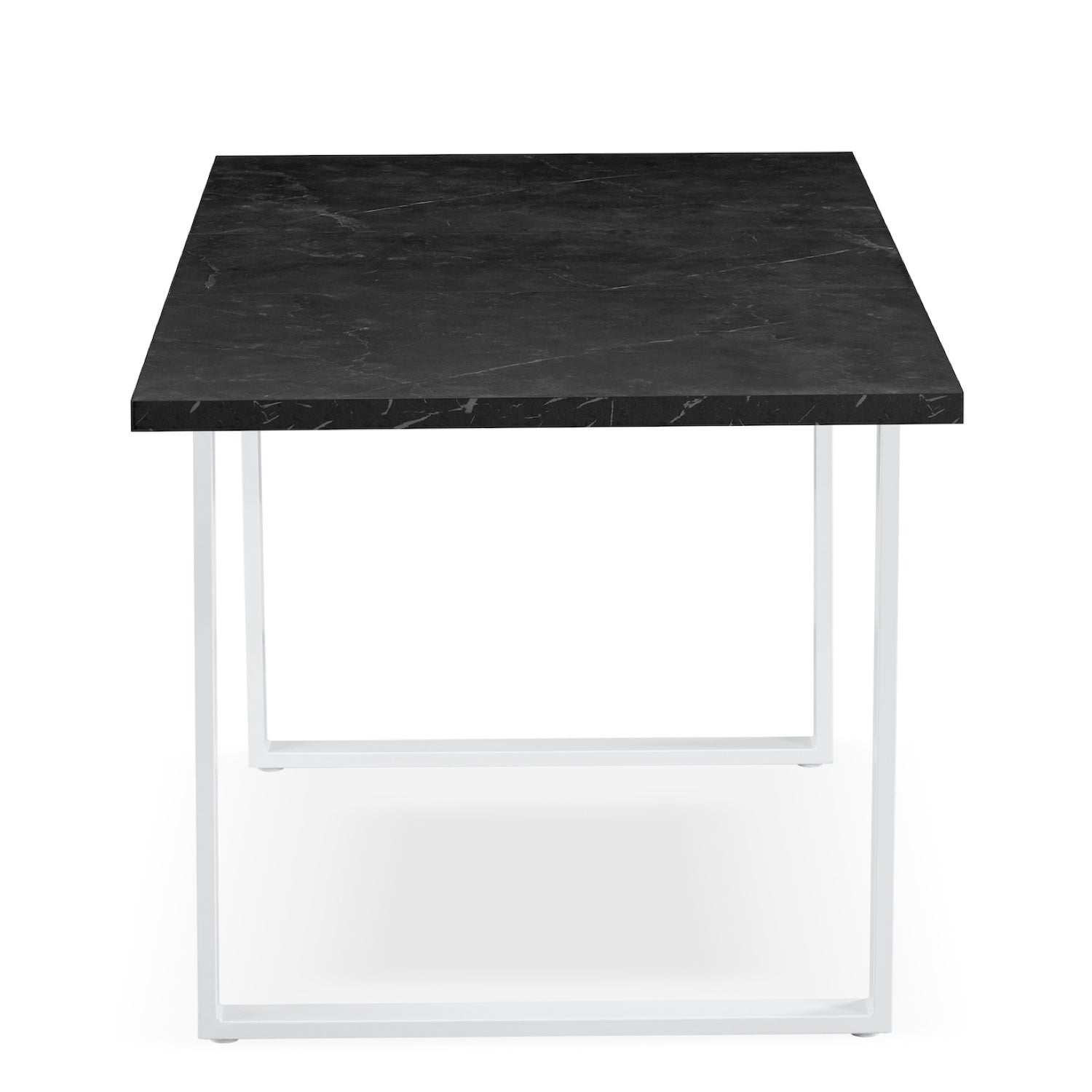 B-Ware Ausziehtisch LEVIN, Marmor-Schwarz | praktisch & modern | B&D home
