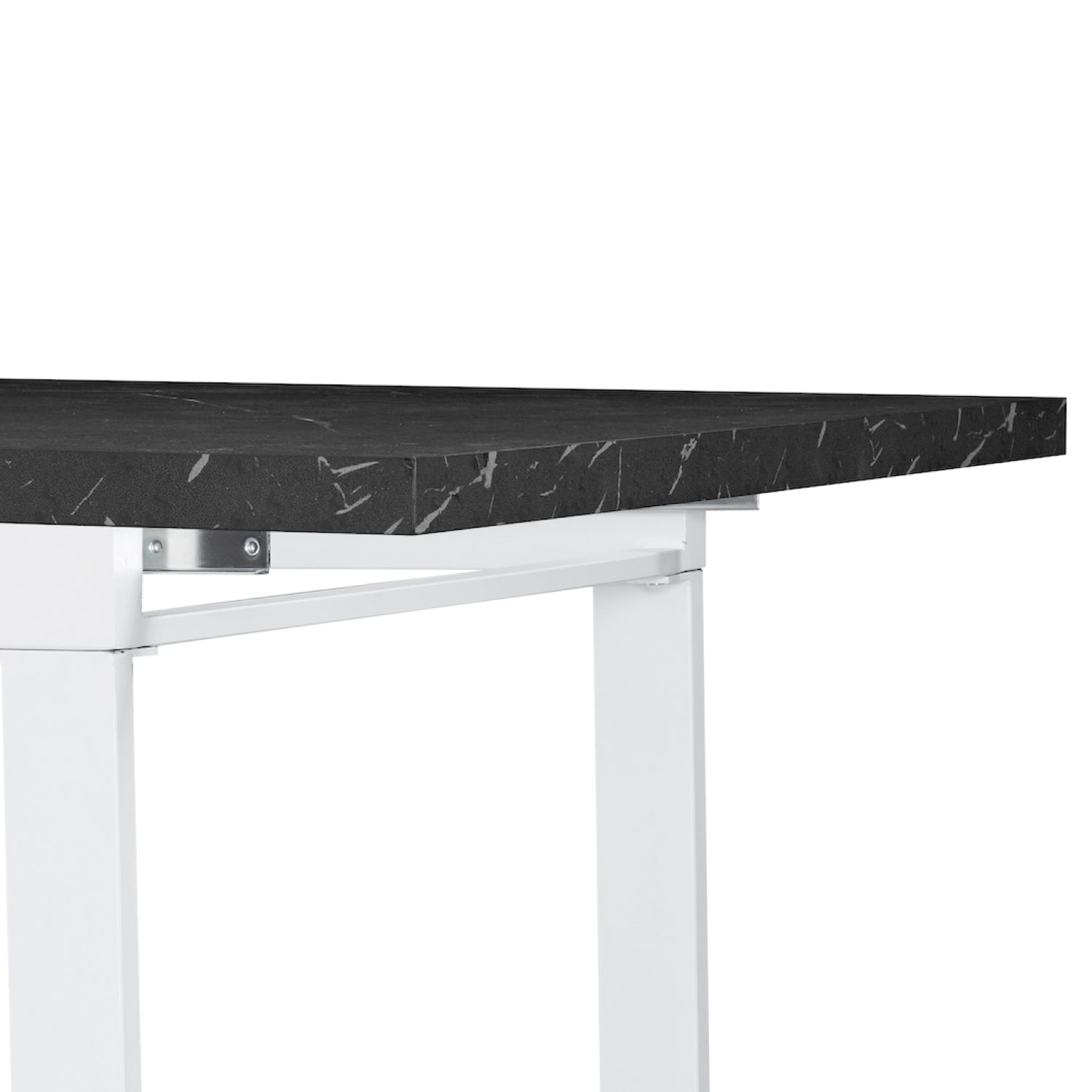 B-Ware Ausziehtisch LEVIN, Marmor-Schwarz | praktisch & modern | B&D home