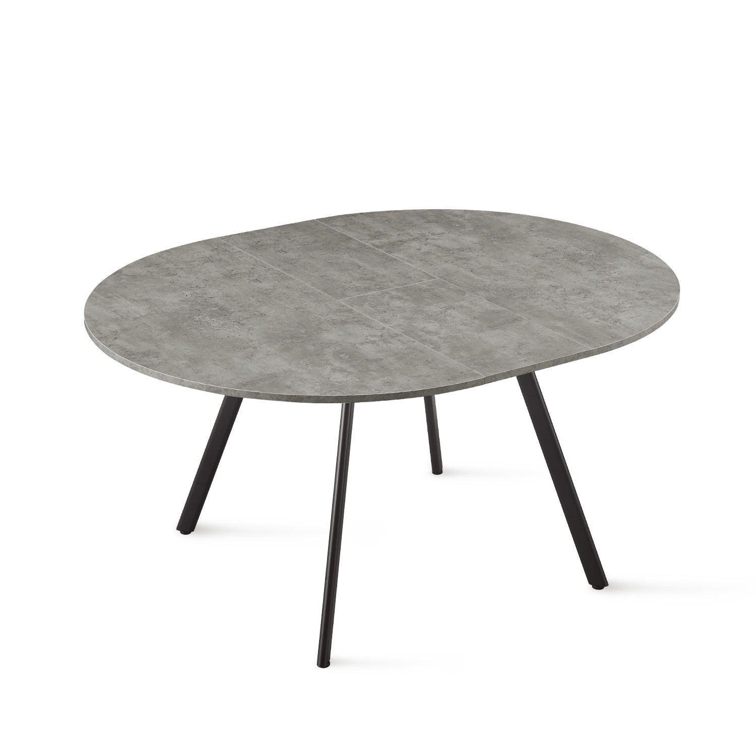 B-Ware Ausziehtisch TILL, Rund, Beton | praktisch & modern | B&D home