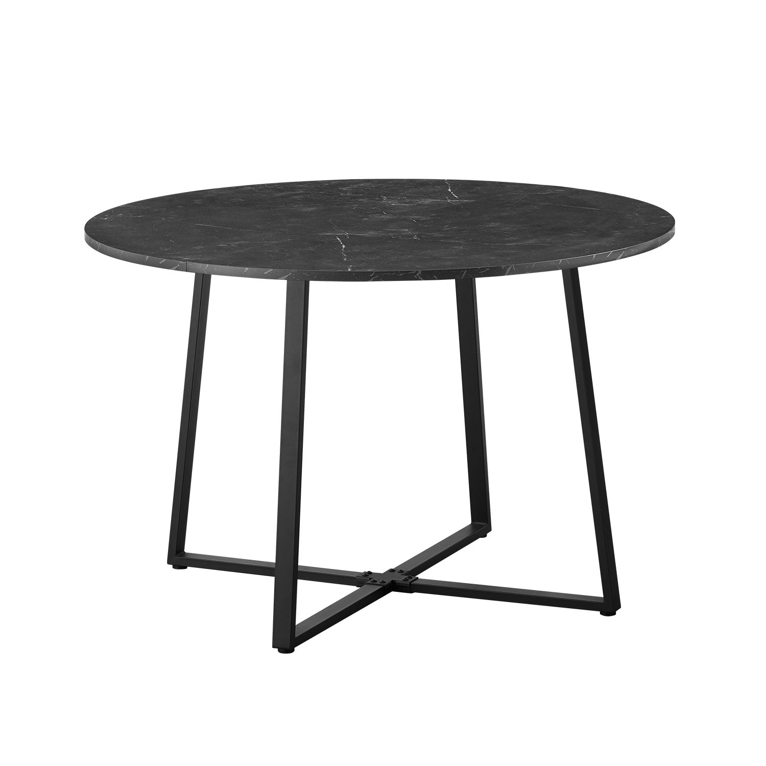 B-Ware Esstisch NOA Rund, 110x110cm, Marmor-Schwarz | praktisch & modern | B&D home