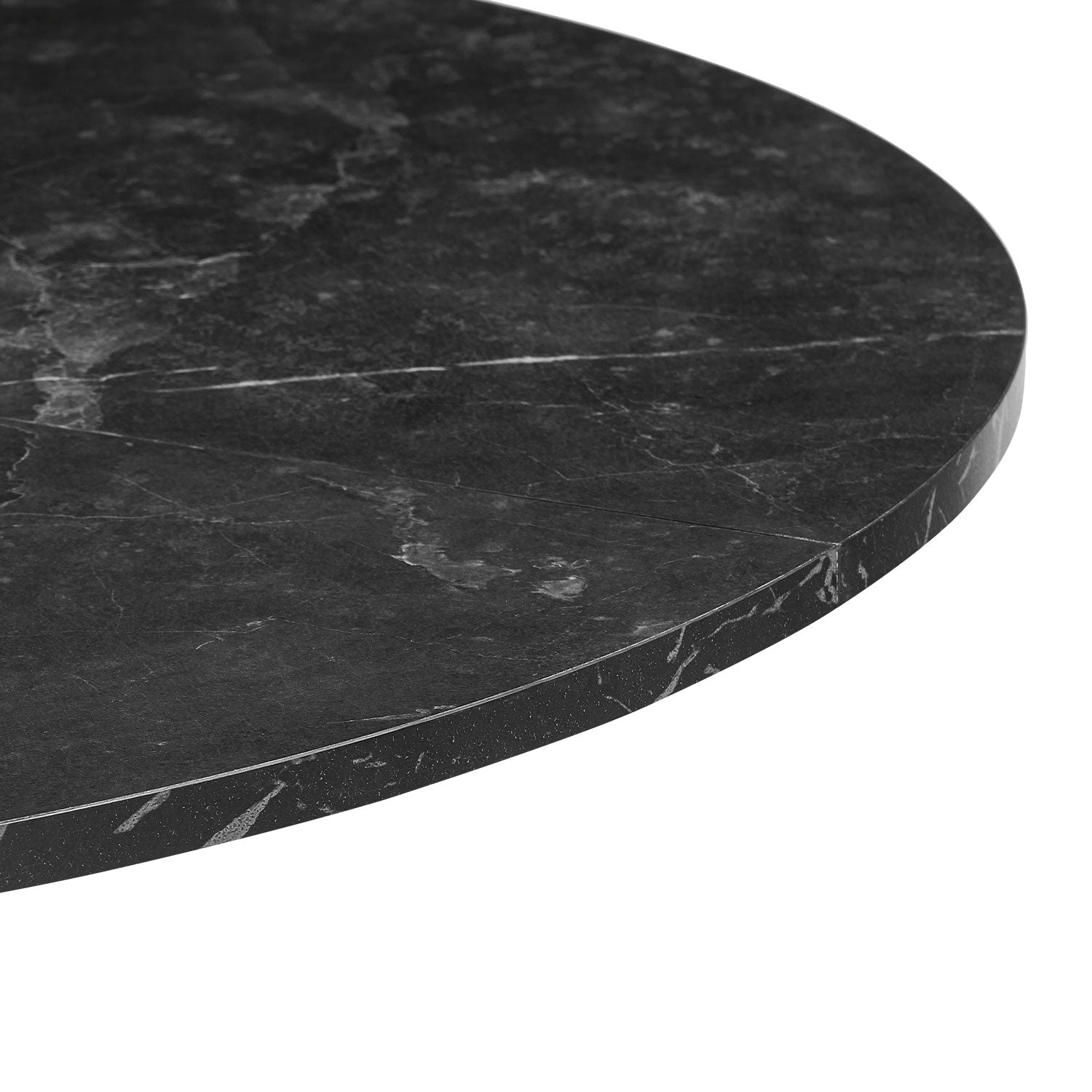 B-Ware Esstisch NOA Rund, 110x110cm, Marmor-Schwarz | praktisch & modern | B&D home