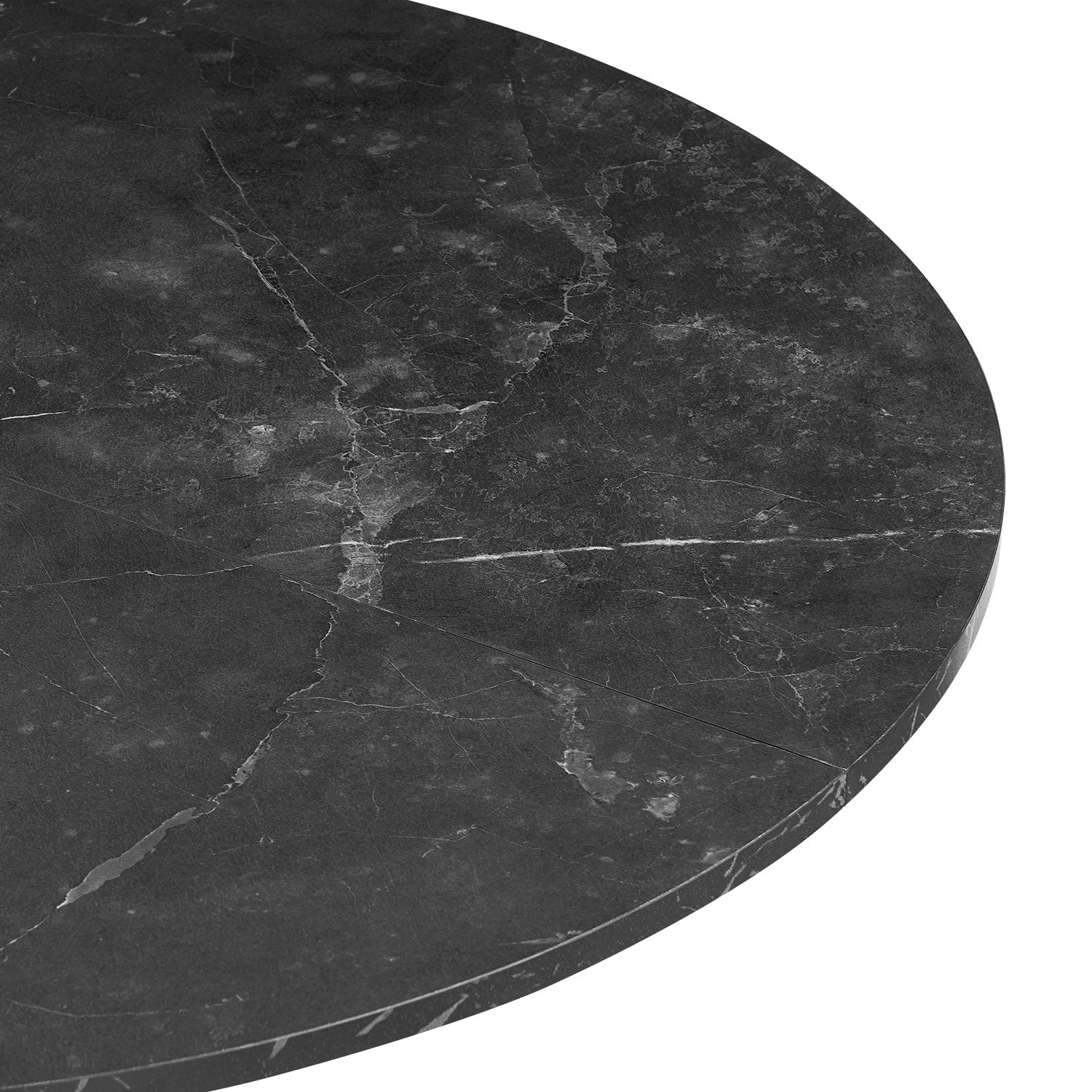 B-Ware Esstisch NOA Rund, 110x110cm, Marmor-Schwarz | praktisch & modern | B&D home