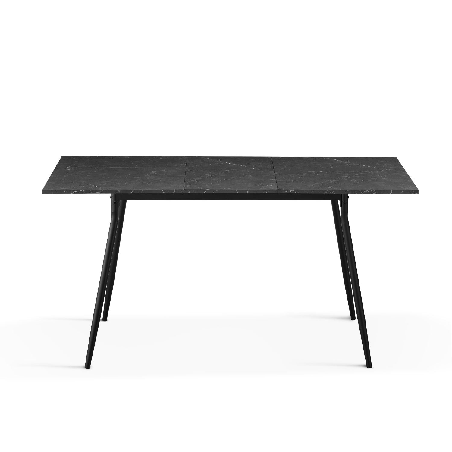 B-Ware Esstisch LIO, 120-160cm Marmor-Schwarz | praktisch & modern | B&D home