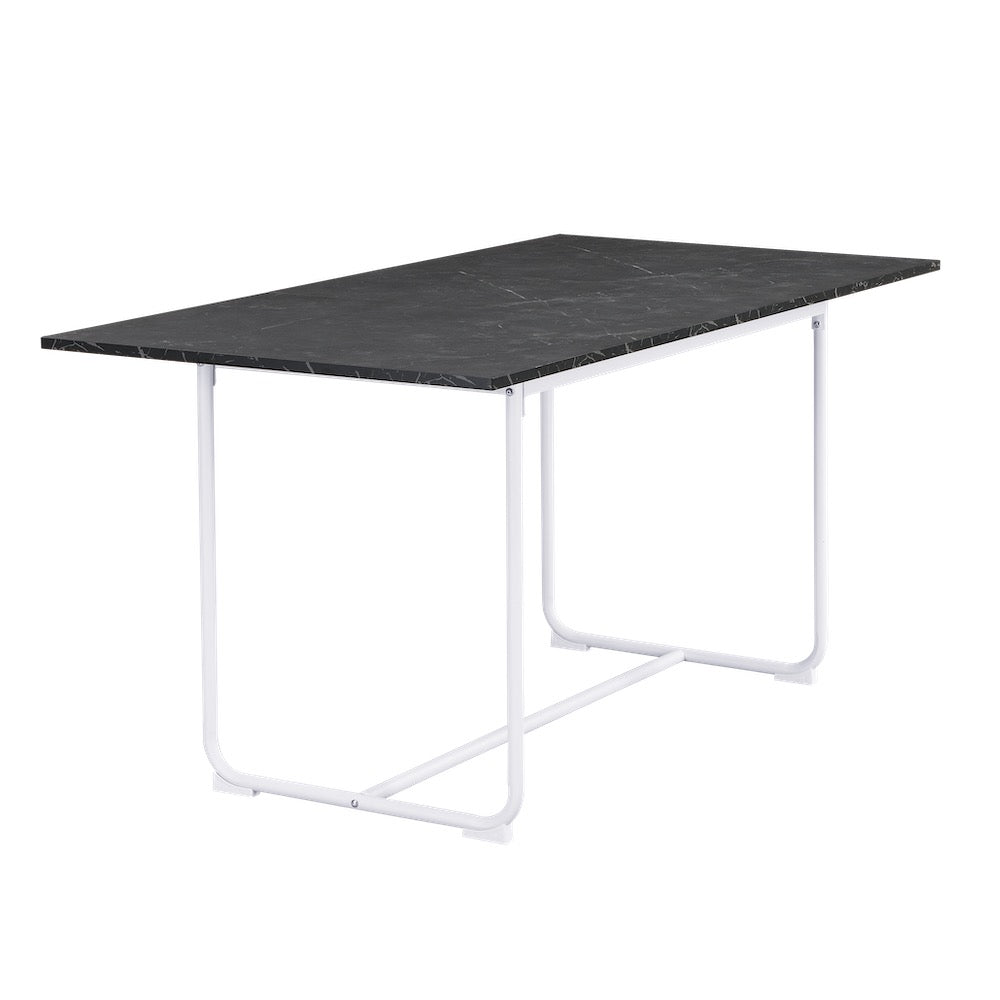 B-Ware Esstisch PIUS, 120-160cm Marmor-Schwarz | praktisch & modern | B&D home