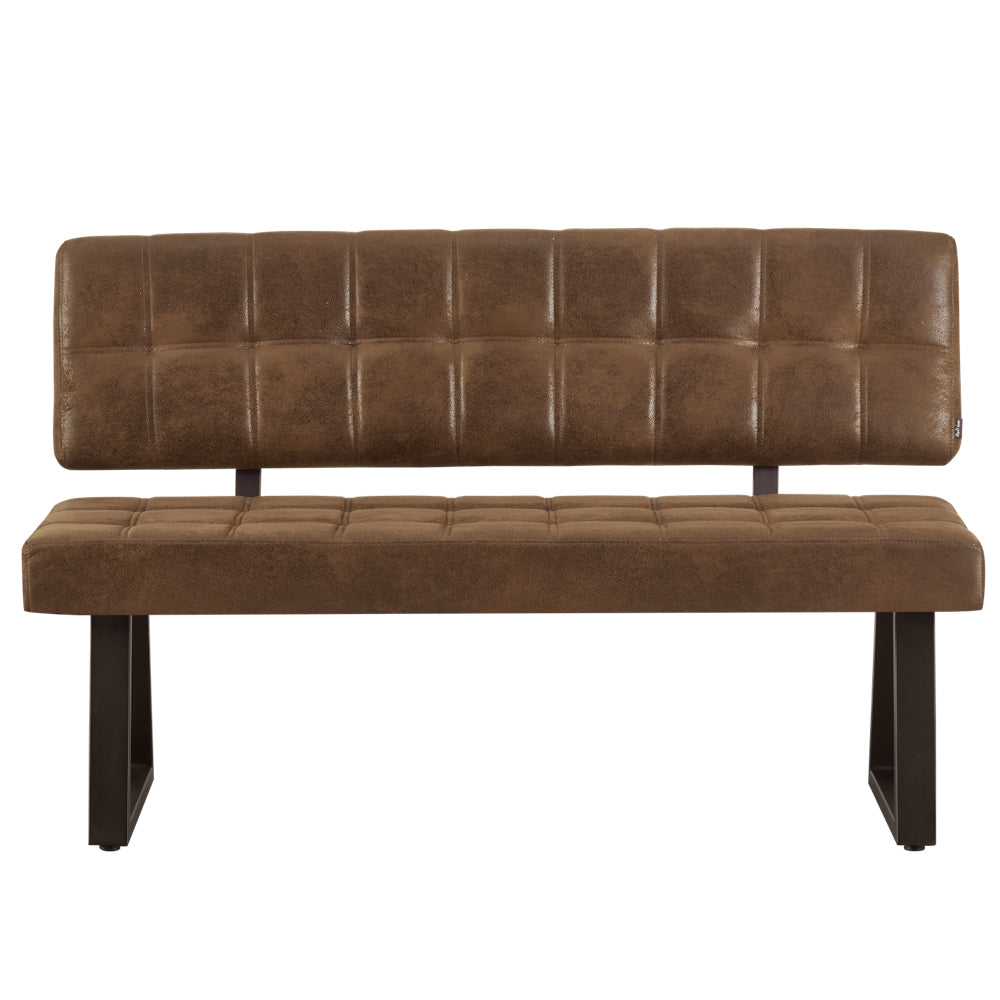 Sitzbank SIGFRID – Esszimmerbank mit Rückenlehne & Metallgestell | B&D home