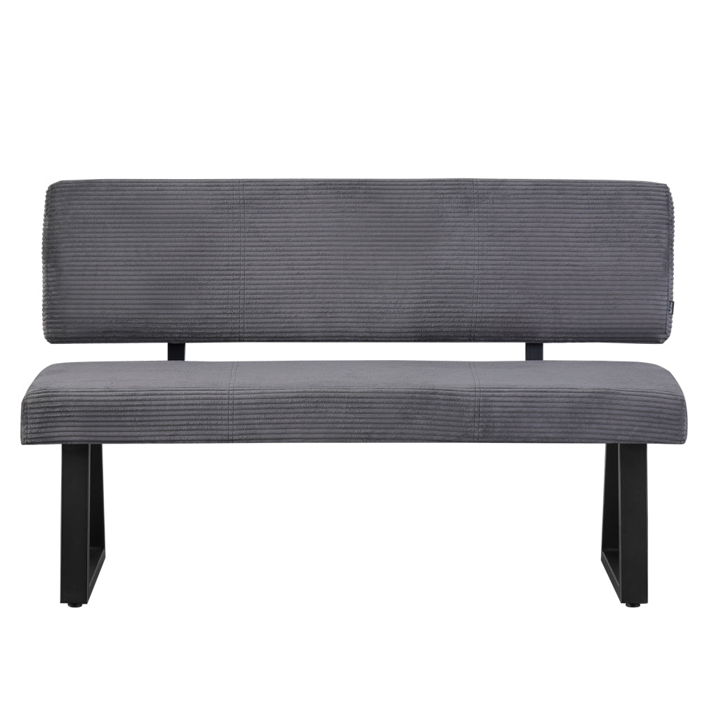 Sitzbank SIGFRID – Esszimmerbank mit Rückenlehne & Metallgestell | B&D home