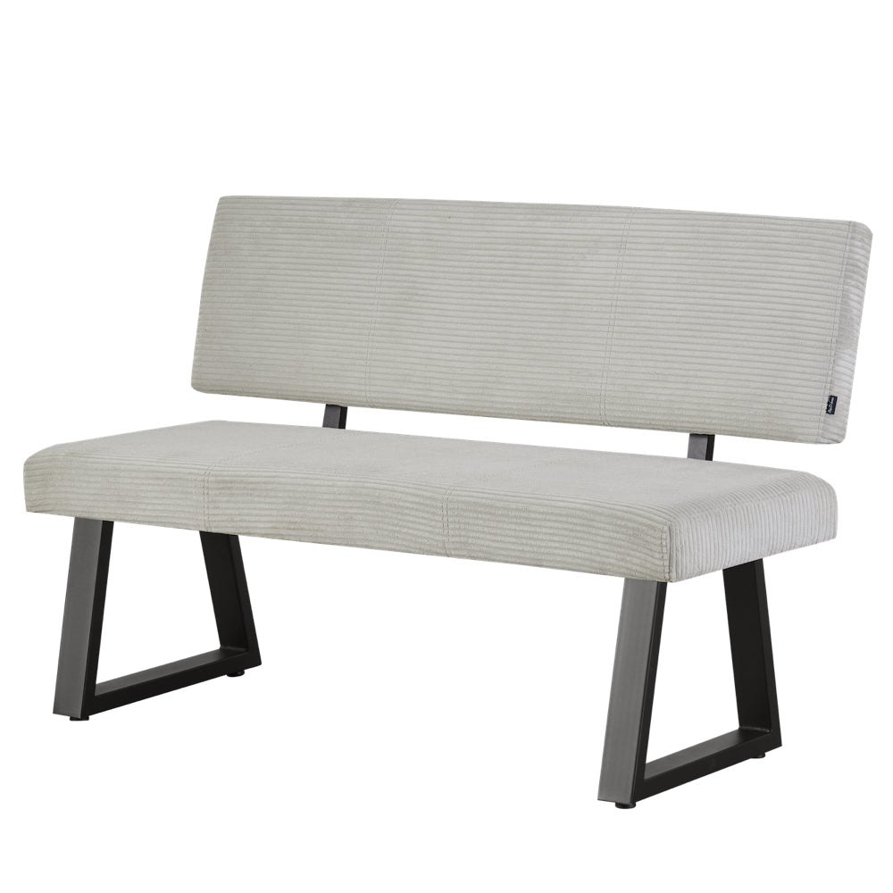 Sitzbank SIGFRID – Esszimmerbank mit Rückenlehne & Metallgestell | B&D home