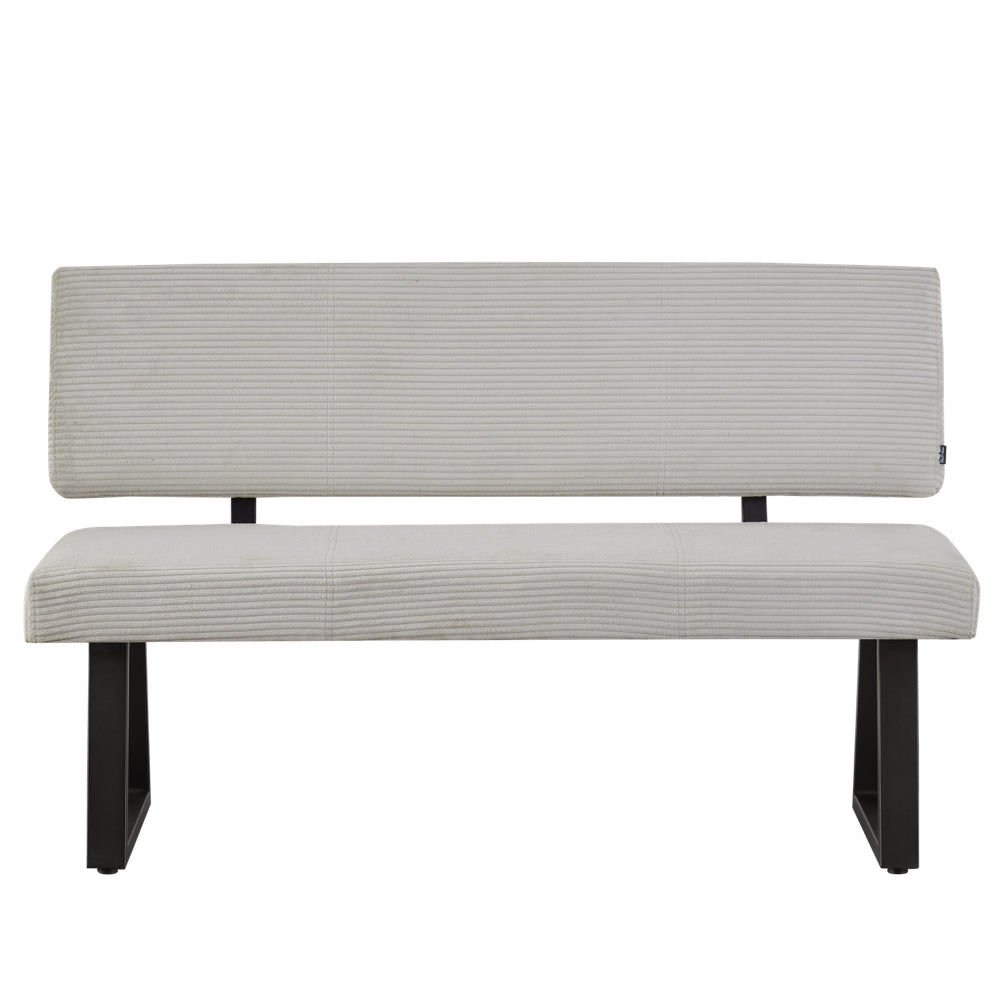 Sitzbank SIGFRID – Esszimmerbank mit Rückenlehne & Metallgestell | B&D home