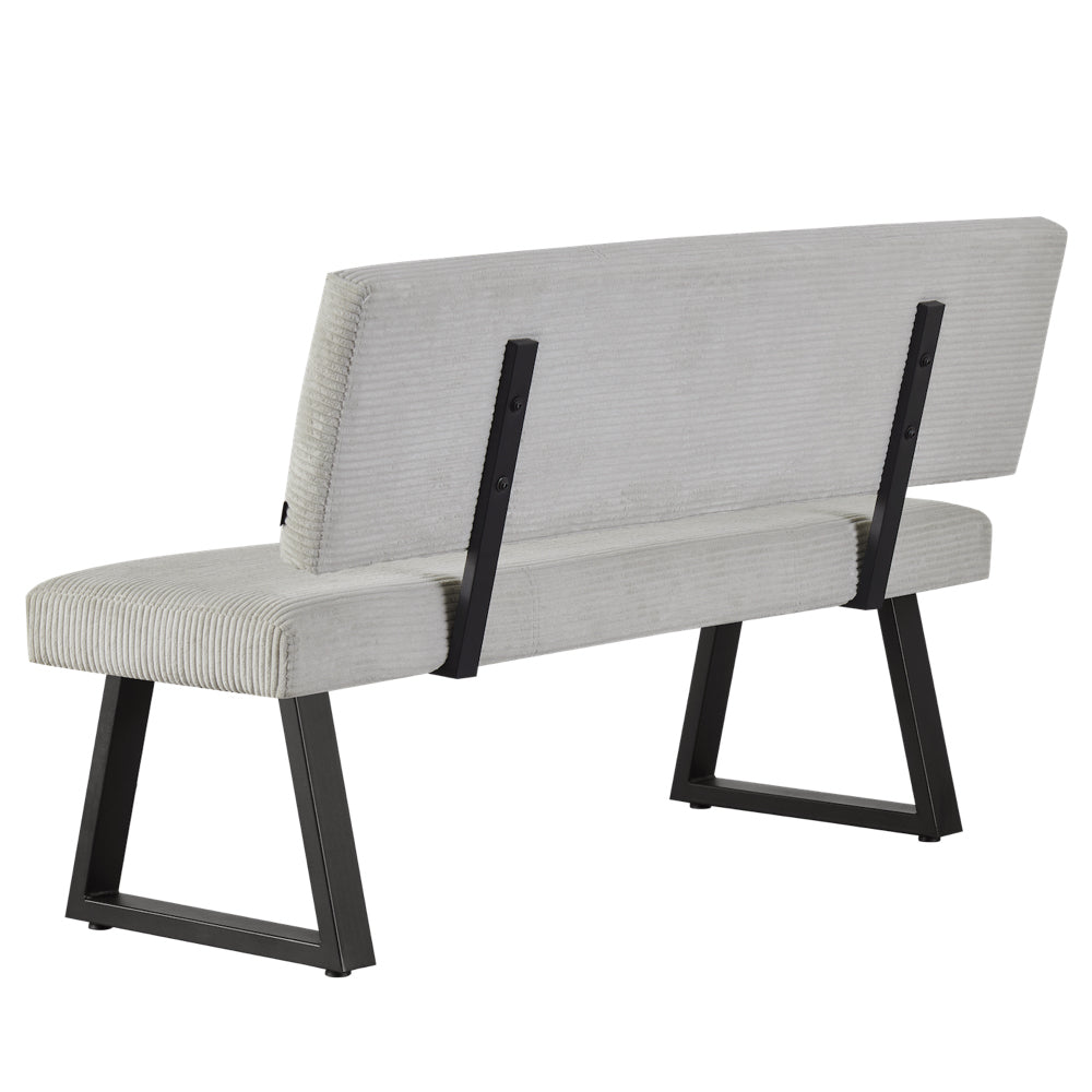 Sitzbank SIGFRID – Esszimmerbank mit Rückenlehne & Metallgestell | B&D home