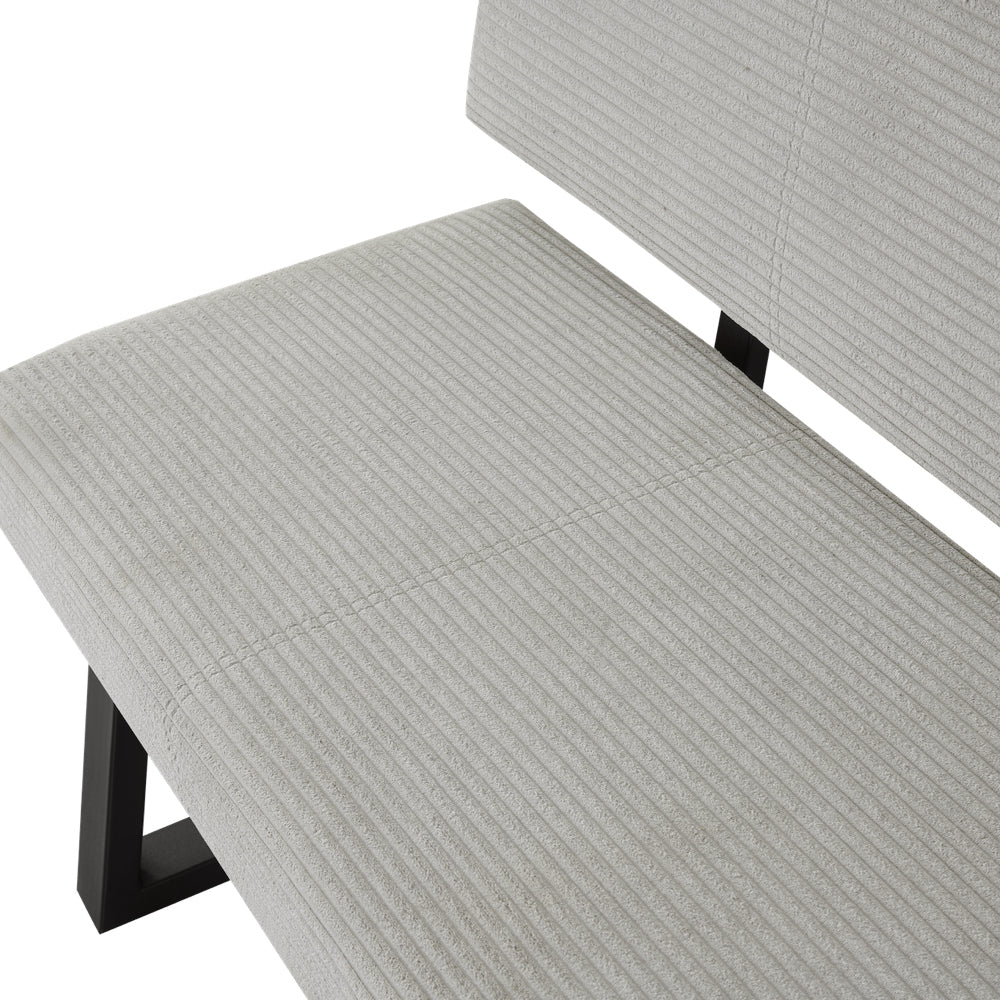 Sitzbank SIGFRID – Esszimmerbank mit Rückenlehne & Metallgestell | B&D home