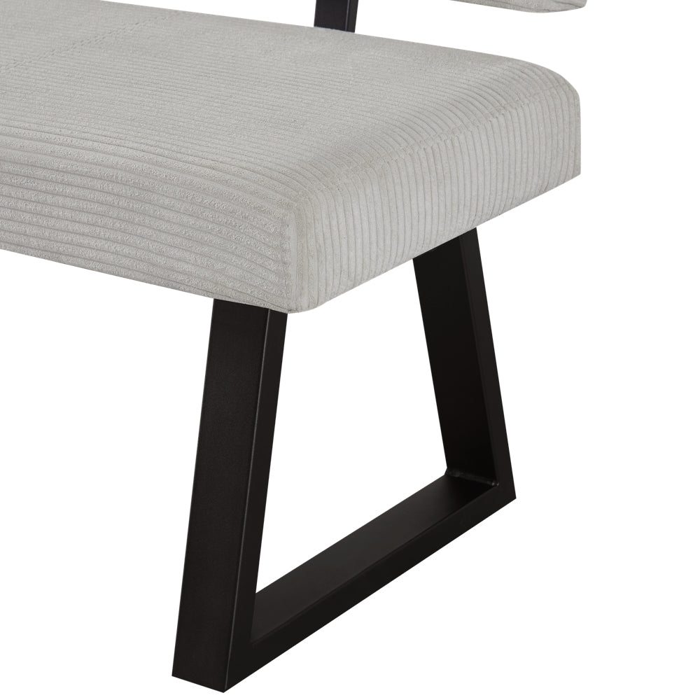 Sitzbank SIGFRID – Esszimmerbank mit Rückenlehne & Metallgestell | B&D home