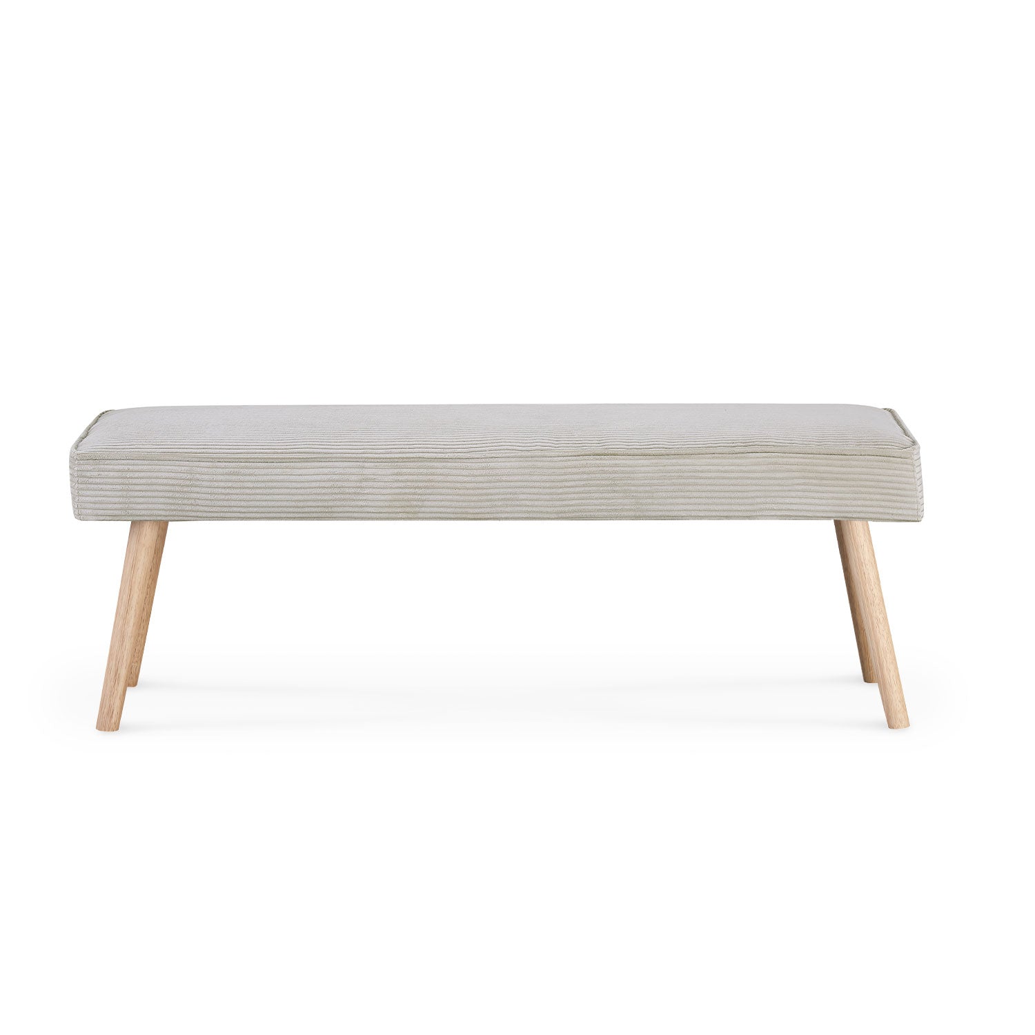 Sitzbank EMIL – Polsterbank aus Cordstoff mit Holzbeinen | B&D home