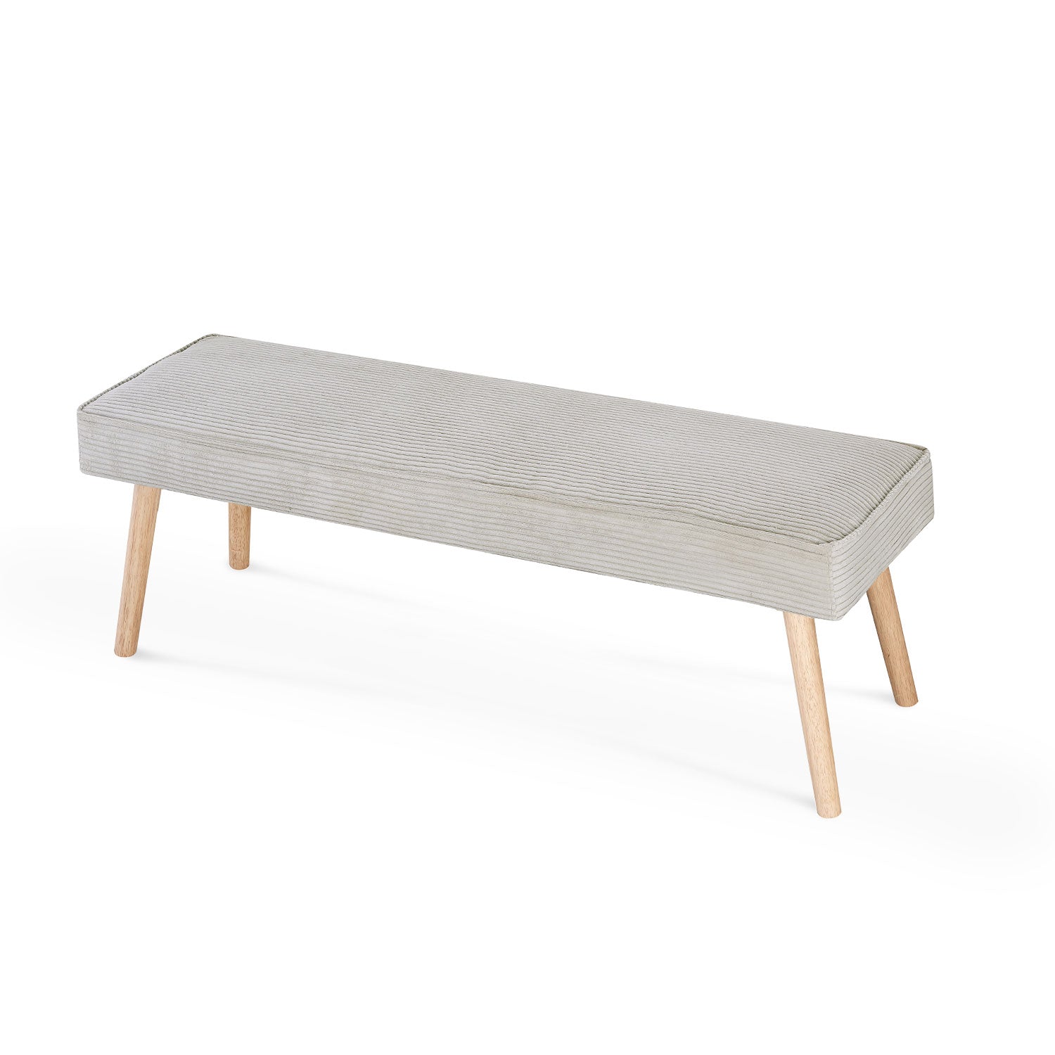Sitzbank EMIL – Polsterbank aus Cordstoff mit Holzbeinen | B&D home
