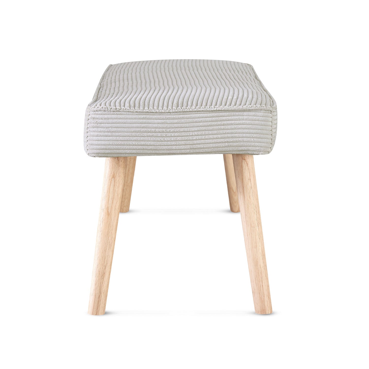 Sitzbank EMIL – Polsterbank aus Cordstoff mit Holzbeinen | B&D home