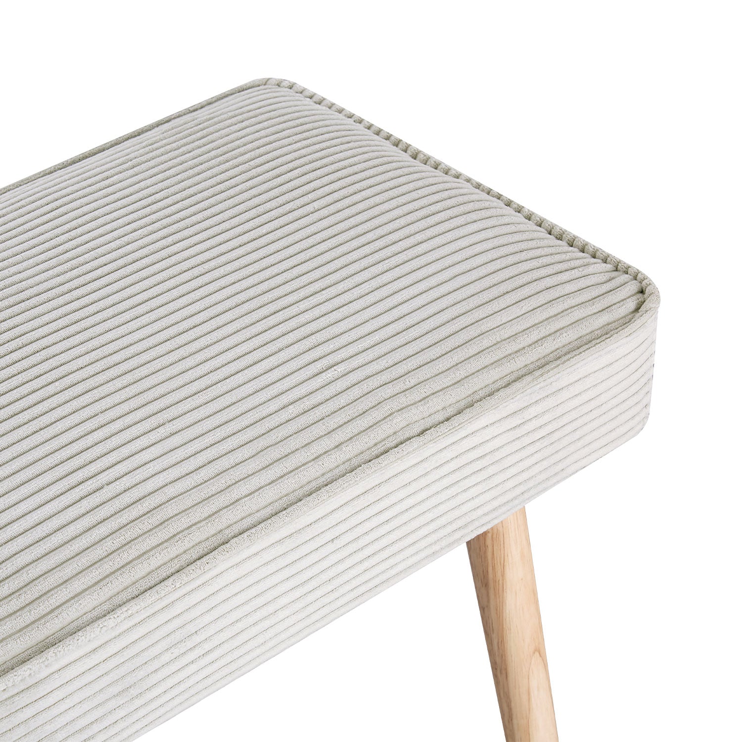 Sitzbank EMIL – Polsterbank aus Cordstoff mit Holzbeinen | B&D home