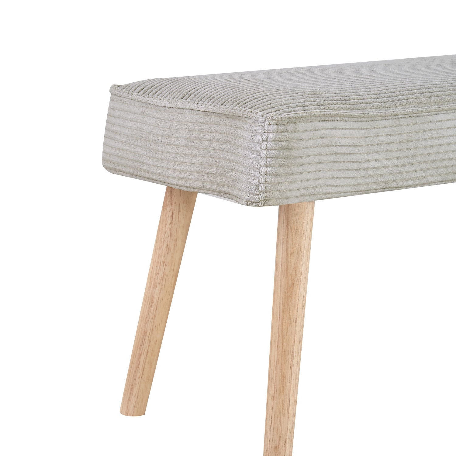 Sitzbank EMIL – Polsterbank aus Cordstoff mit Holzbeinen | B&D home