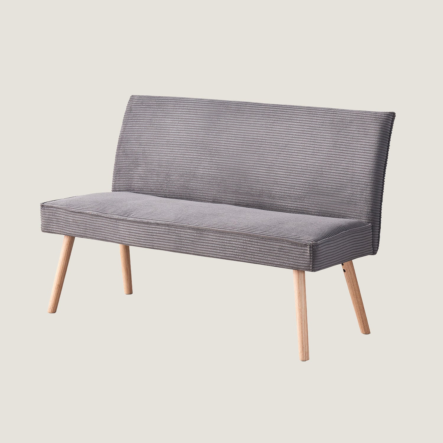 Sitzbank PAUL – Polsterbank mit Rückenlehne & Holzbeinen | B&D home