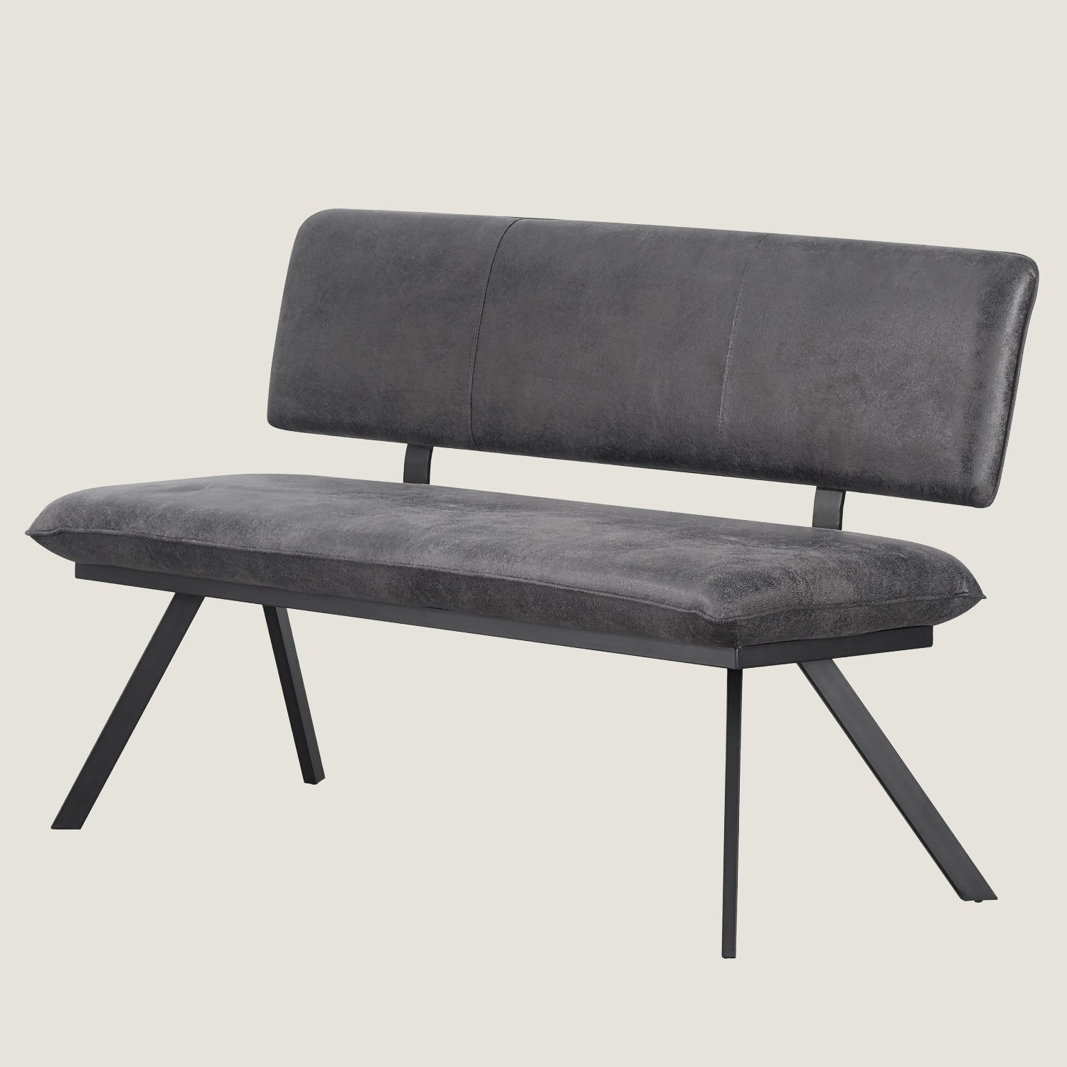 Bench JUNA (1-pc), with backrest