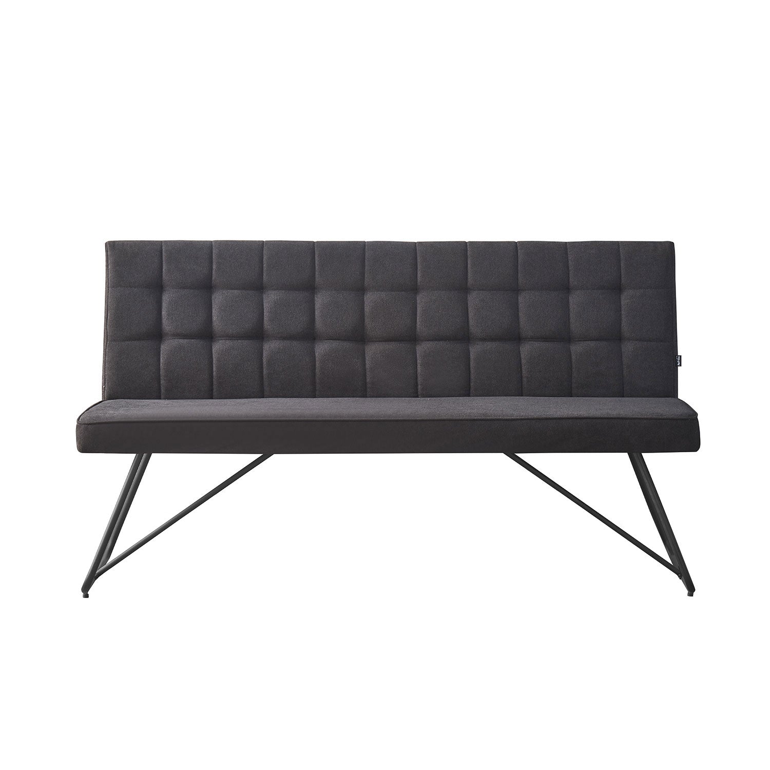Sitzbank LINA – Polsterbank mit Rückenlehne & Metallgestell | B&D home