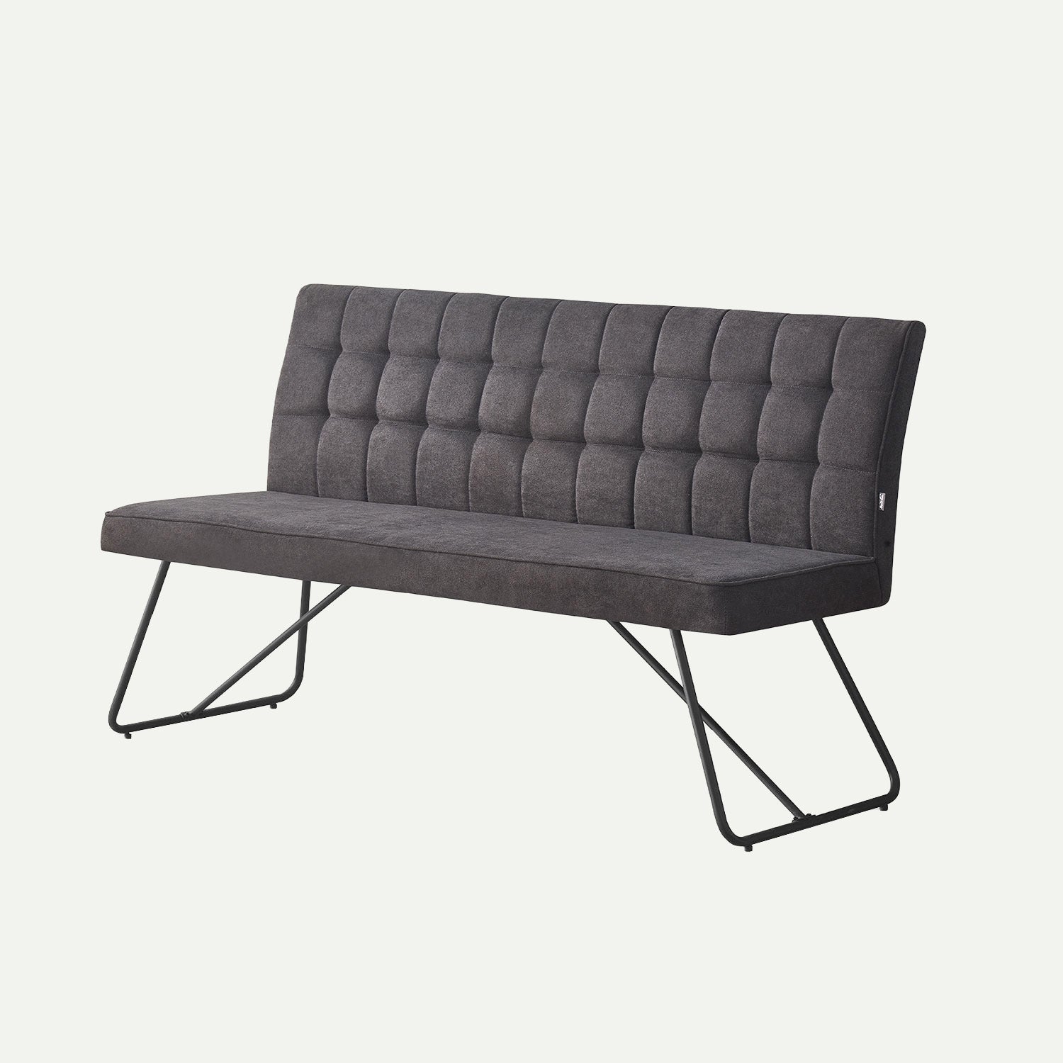 Sitzbank LINA – Polsterbank mit Rückenlehne & Metallgestell | B&D home