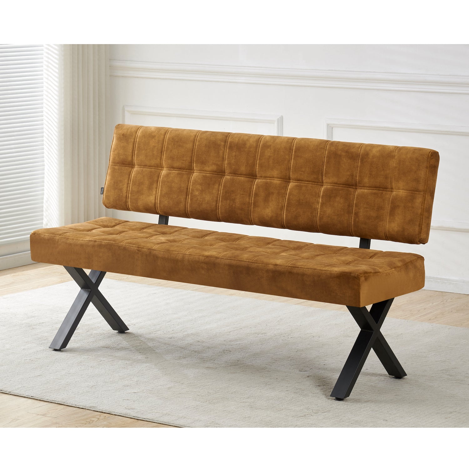B-Ware Sitzbank KAREN, Gelb, 160cm