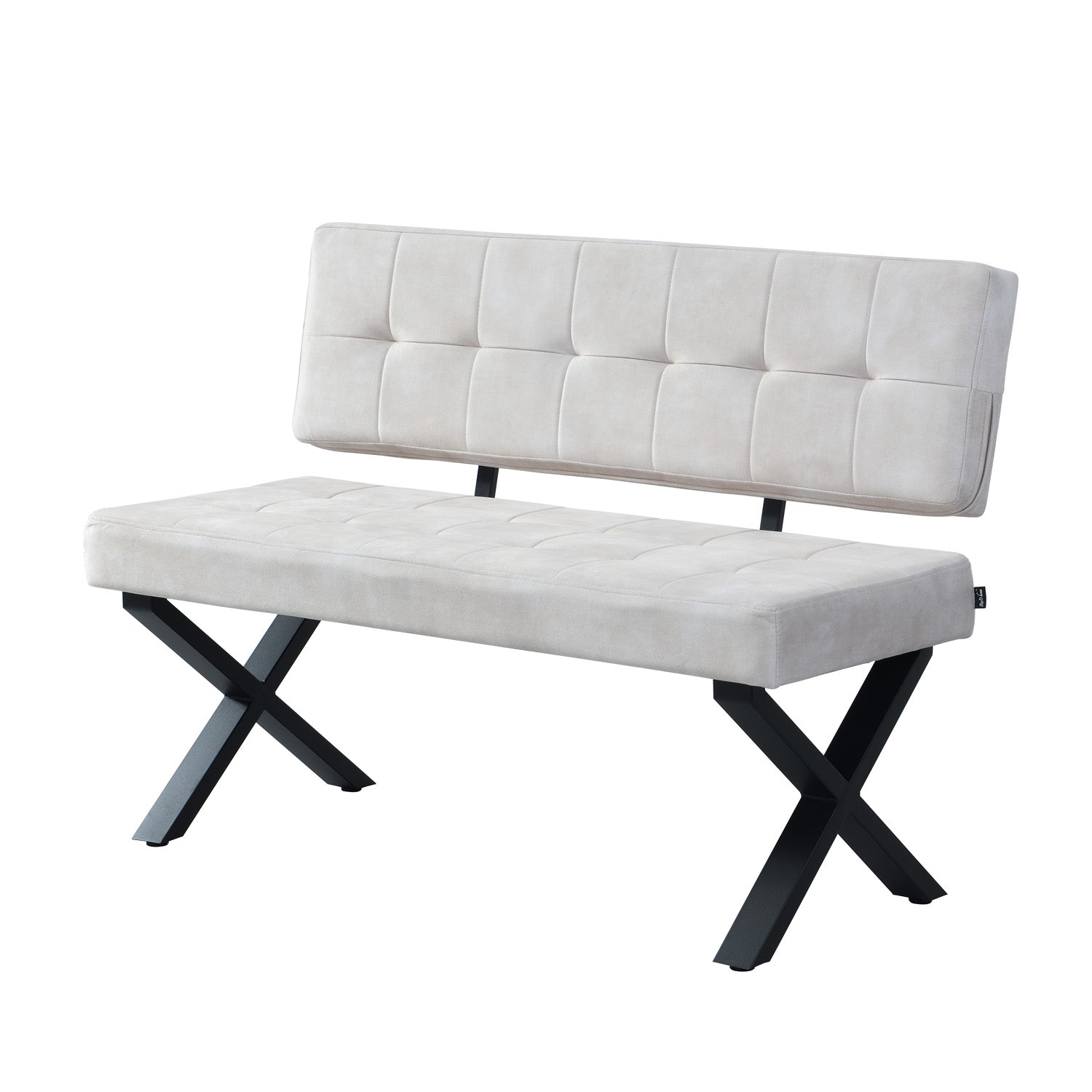 Sitzbank KAREN – Esszimmerbank mit Rückenlehne & Metallgestell | B&D home
