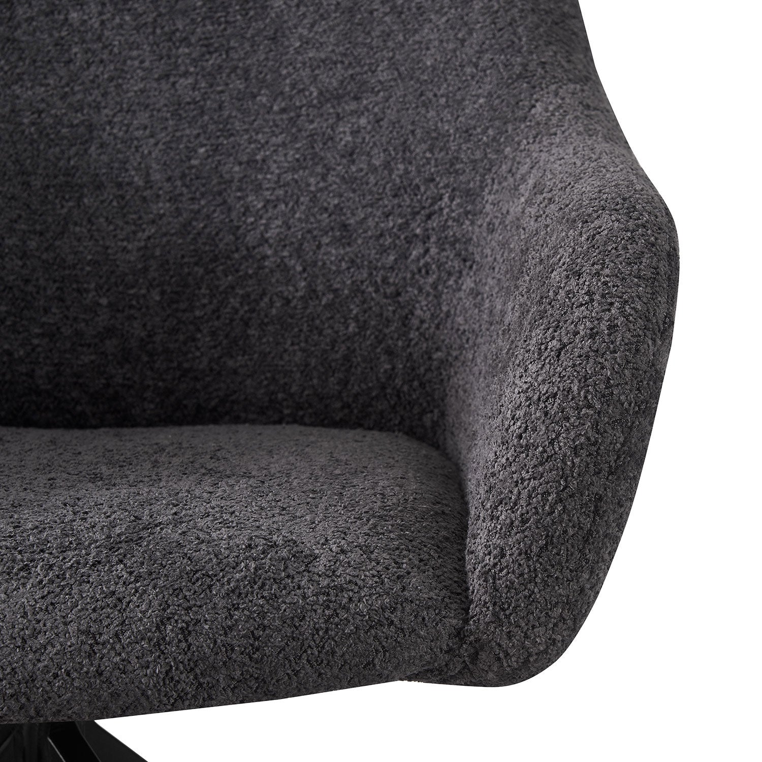 B-Ware Wohnzimmerstuhl LENA, Anthrazit | praktisch & modern | B&D home