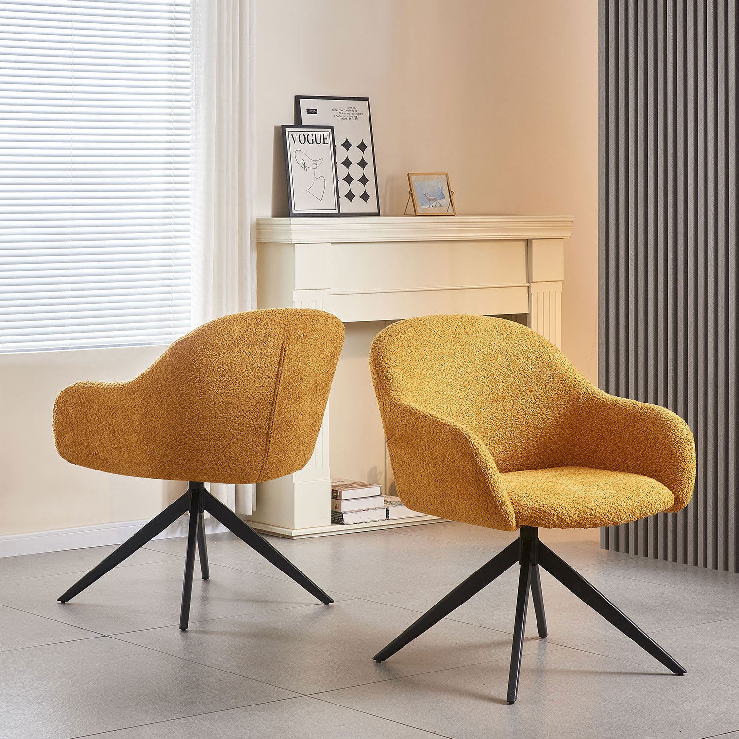 B-Ware Wohnzimmerstuhl LENA, Gelb | praktisch & modern | B&D home