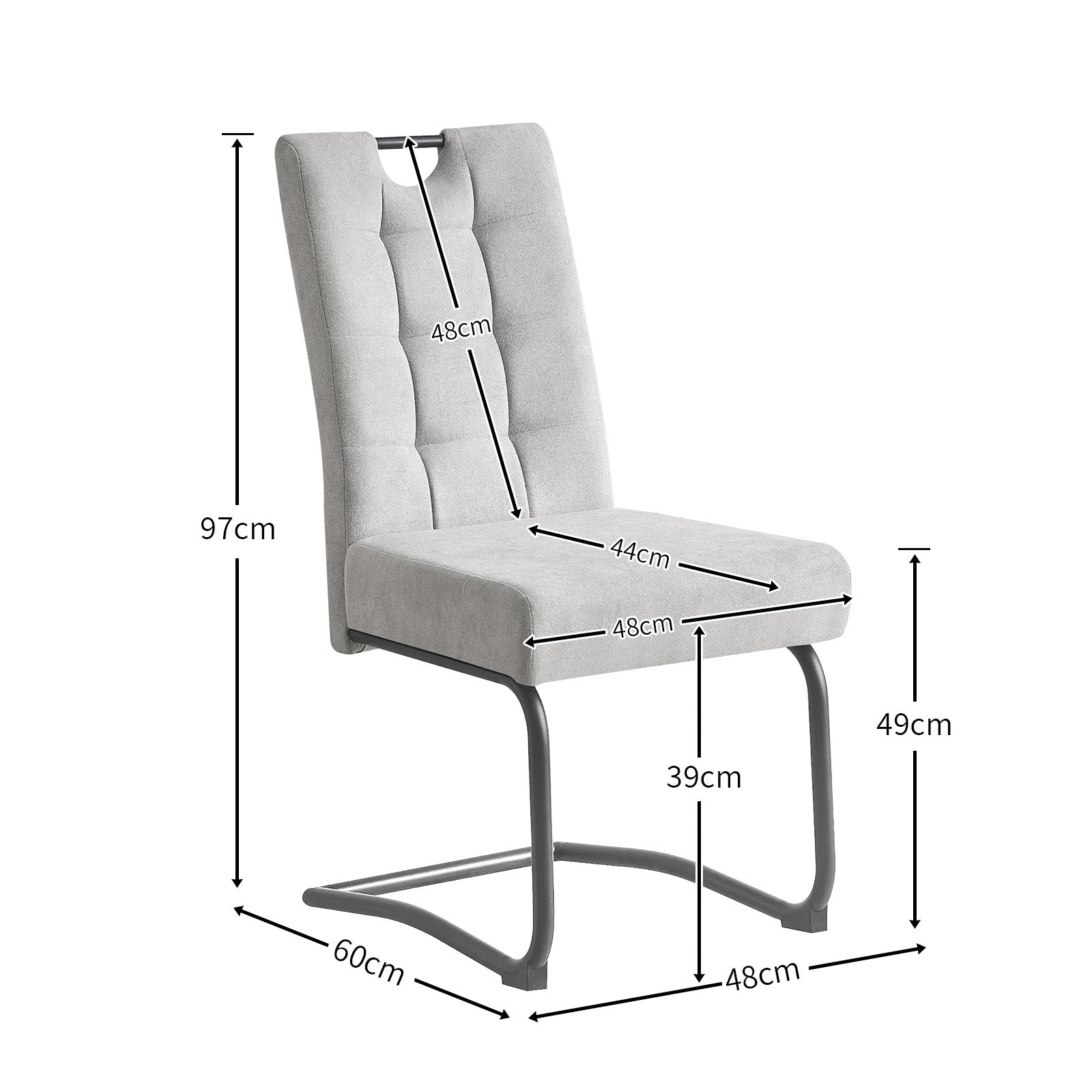 B-Ware Esszimmerstuhl SOFIA, 2er Set, Blau | komfortabel & stilvoll | B&D home