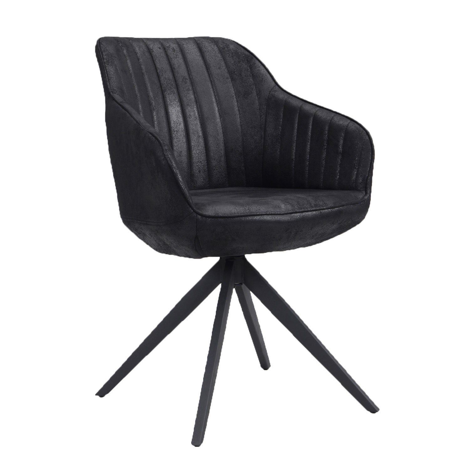 B - Ware Drehstuhl ARVIT,Schwarz (1Stk) - B&D home