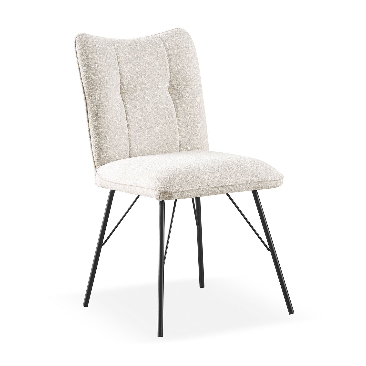 B - Ware Esszimmerstuhl NELE, 2er Set, Creme - B&D homeEsszimmerstuhl