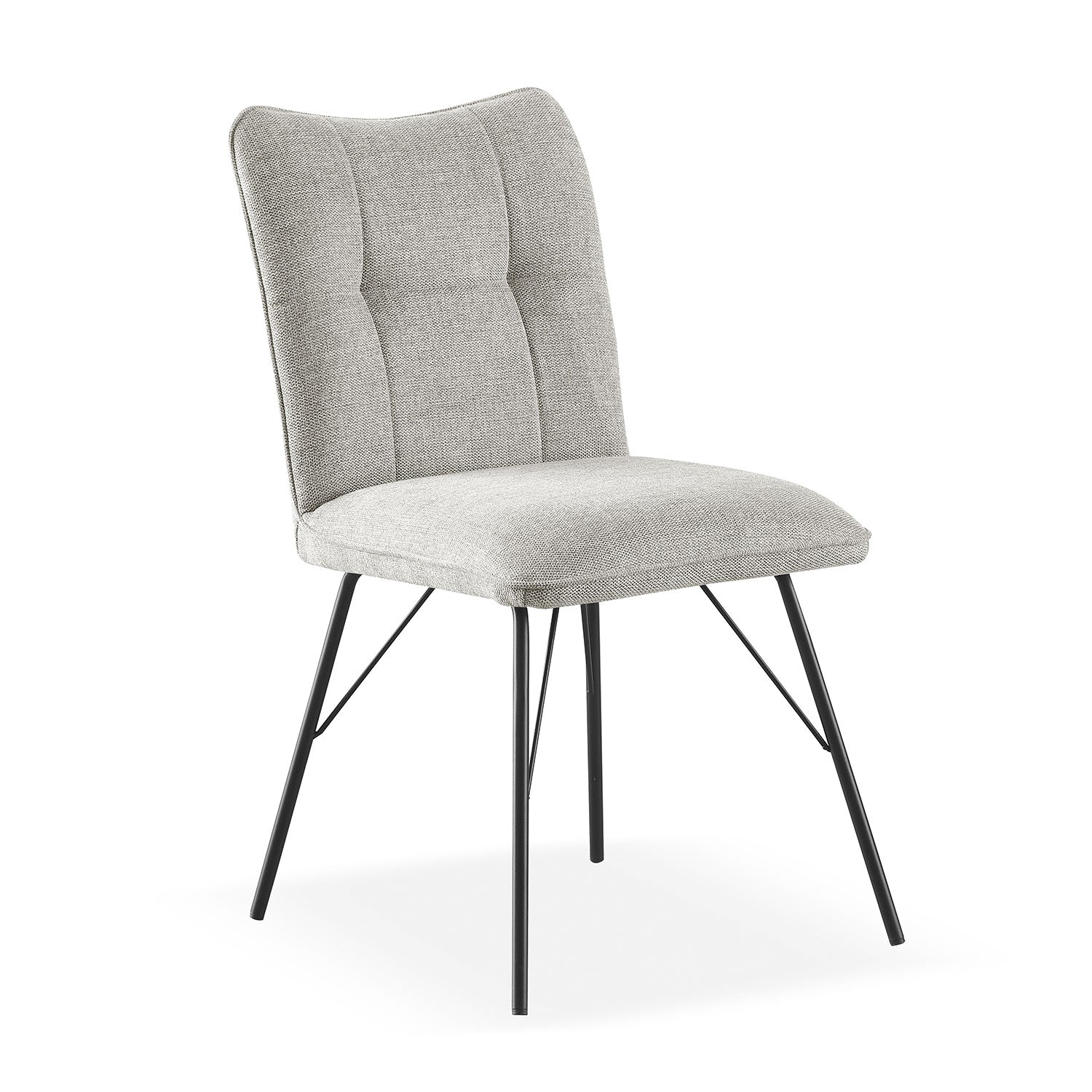 B - Ware Esszimmerstuhl NELE, 2er Set, Grau - B&D homeEsszimmerstuhl