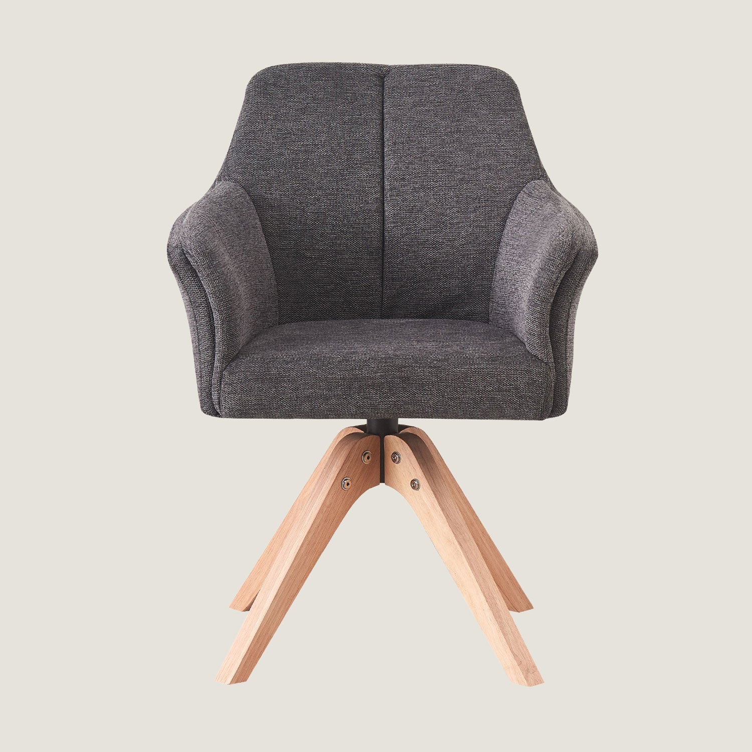 Esszimmerstuhl DAISY – Drehbarer Stuhl mit Armlehne & Holzgestell | B&D home
