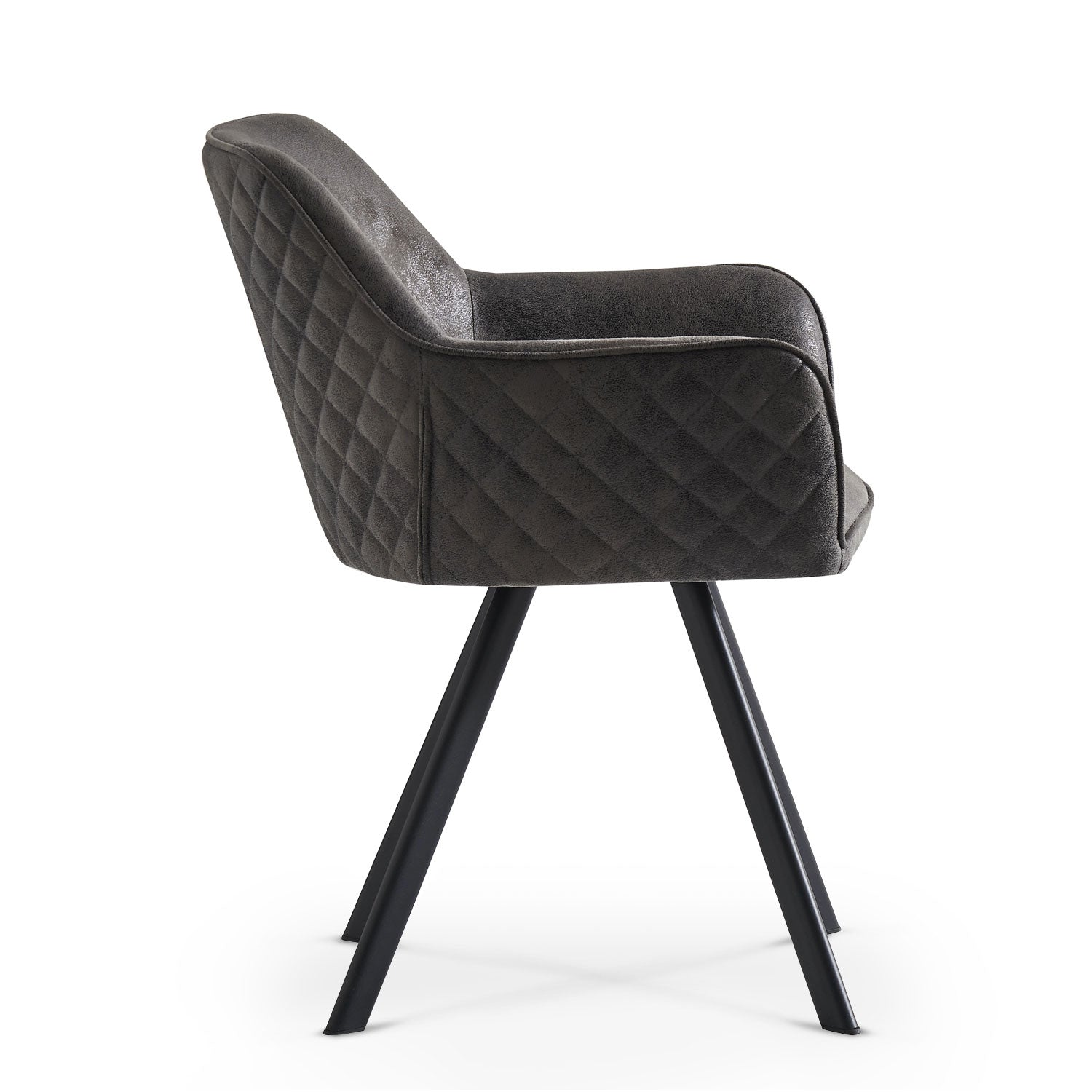 B-Ware Esszimmerstühle 2er Set CYRUS, Anthrazit | komfortabel & stilvoll | B&D home
