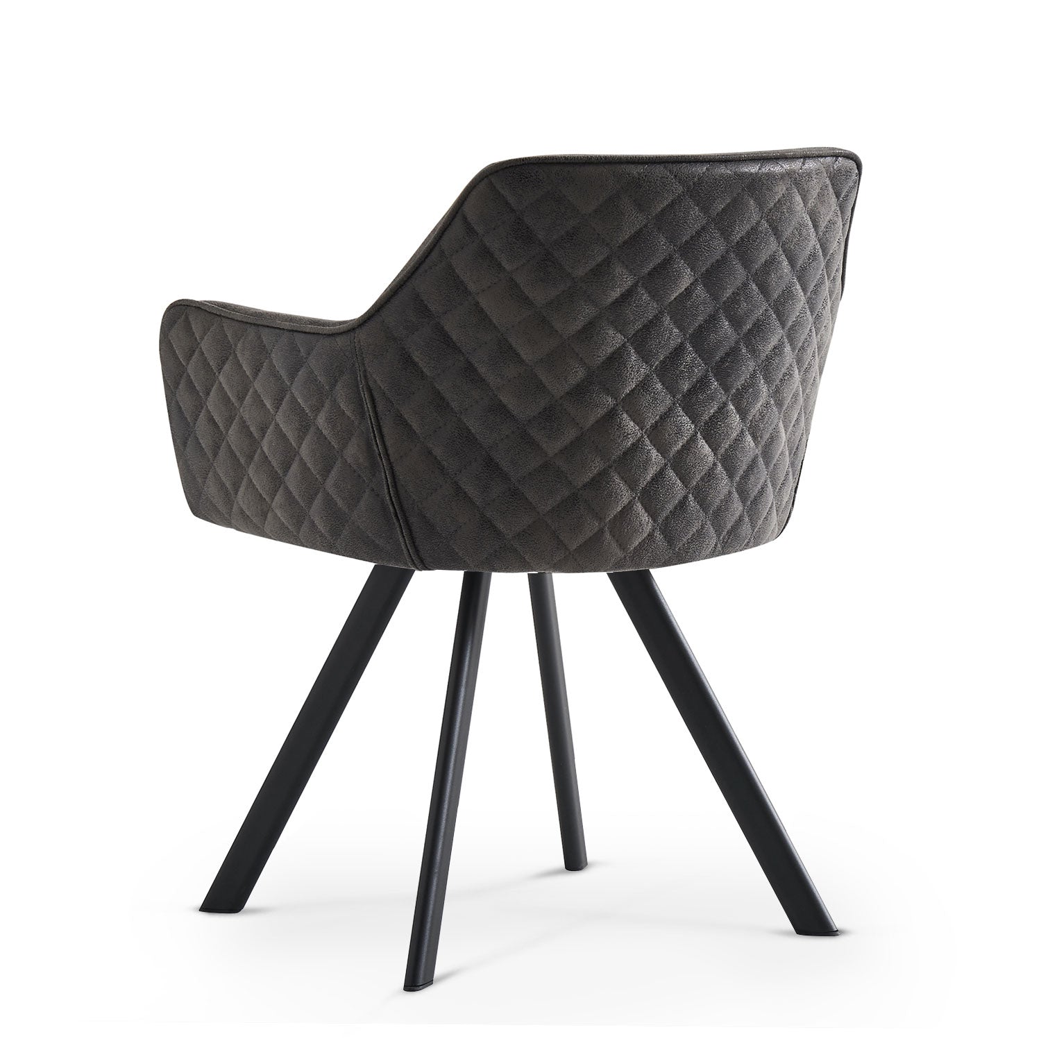 B-Ware Esszimmerstühle 2er Set CYRUS, Anthrazit | komfortabel & stilvoll | B&D home