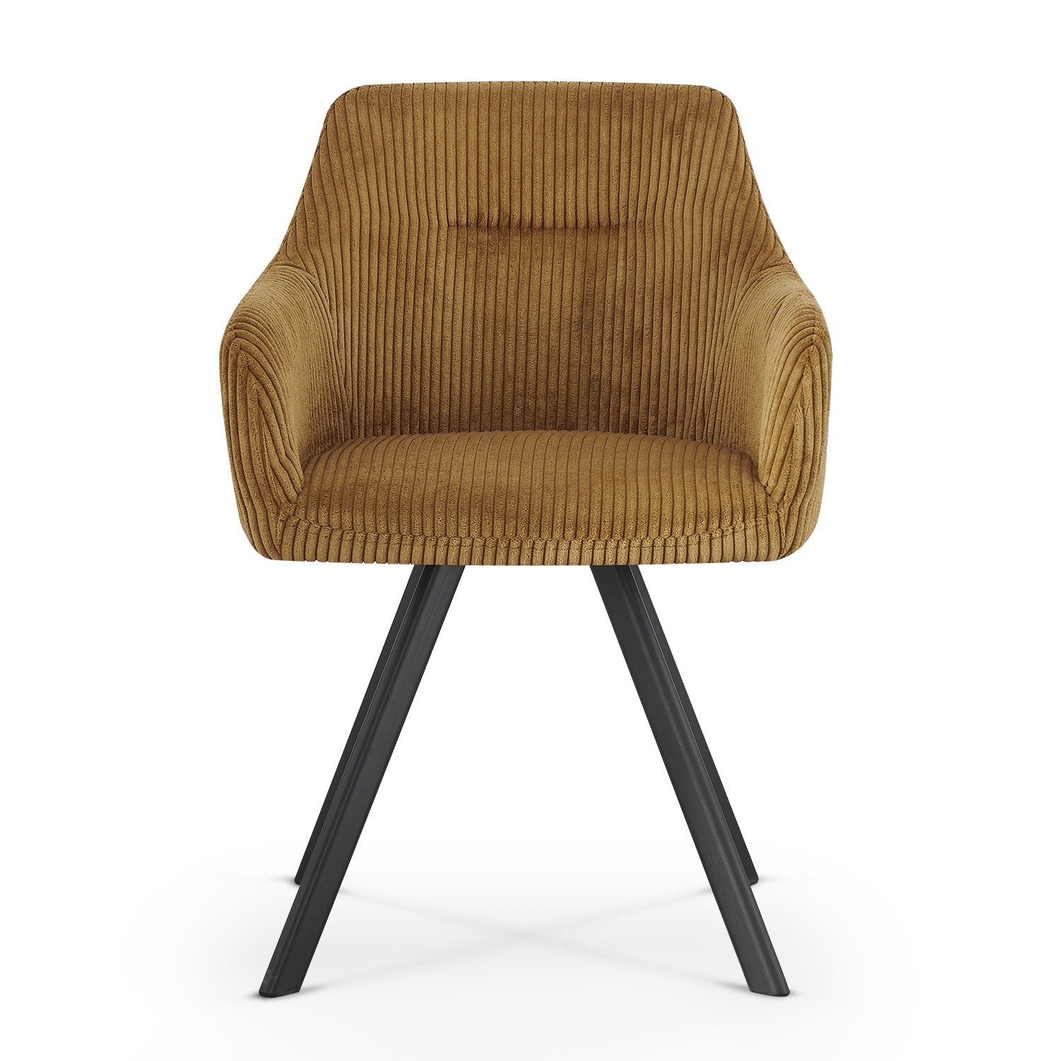 B-Ware Esszimmerstuhl CYRUS, 2er Set, Gelb | komfortabel & stilvoll | B&D home
