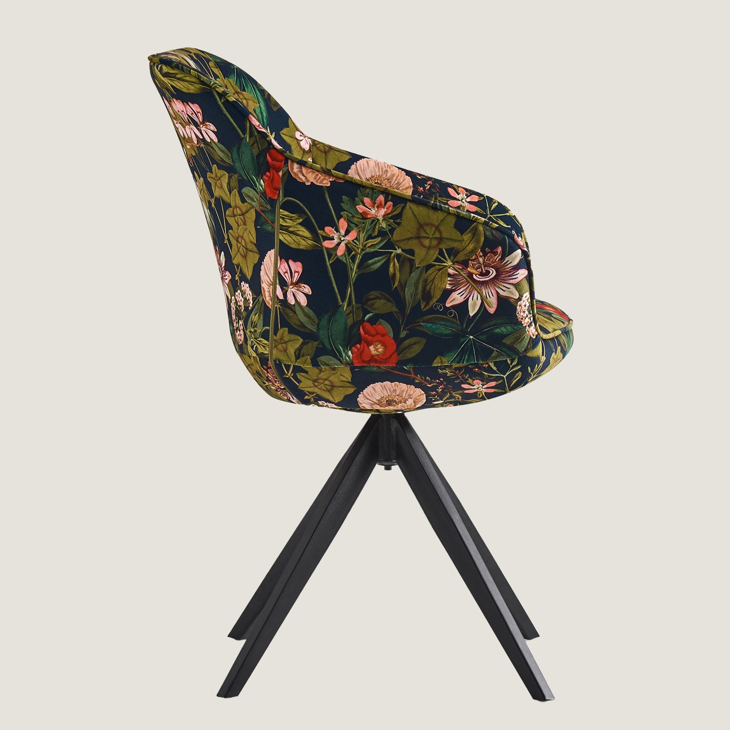 Esszimmerstuhl ARVIT – Drehbarer Stuhl mit Armlehnen & Cord oder Wildlederoptik | B&D home