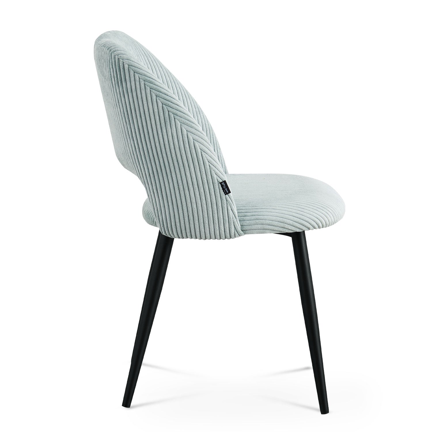 Esszimmerstühle 2er Set VICKY – Polsterstuhl aus Cordstoff mit Metallgestell | B&D home