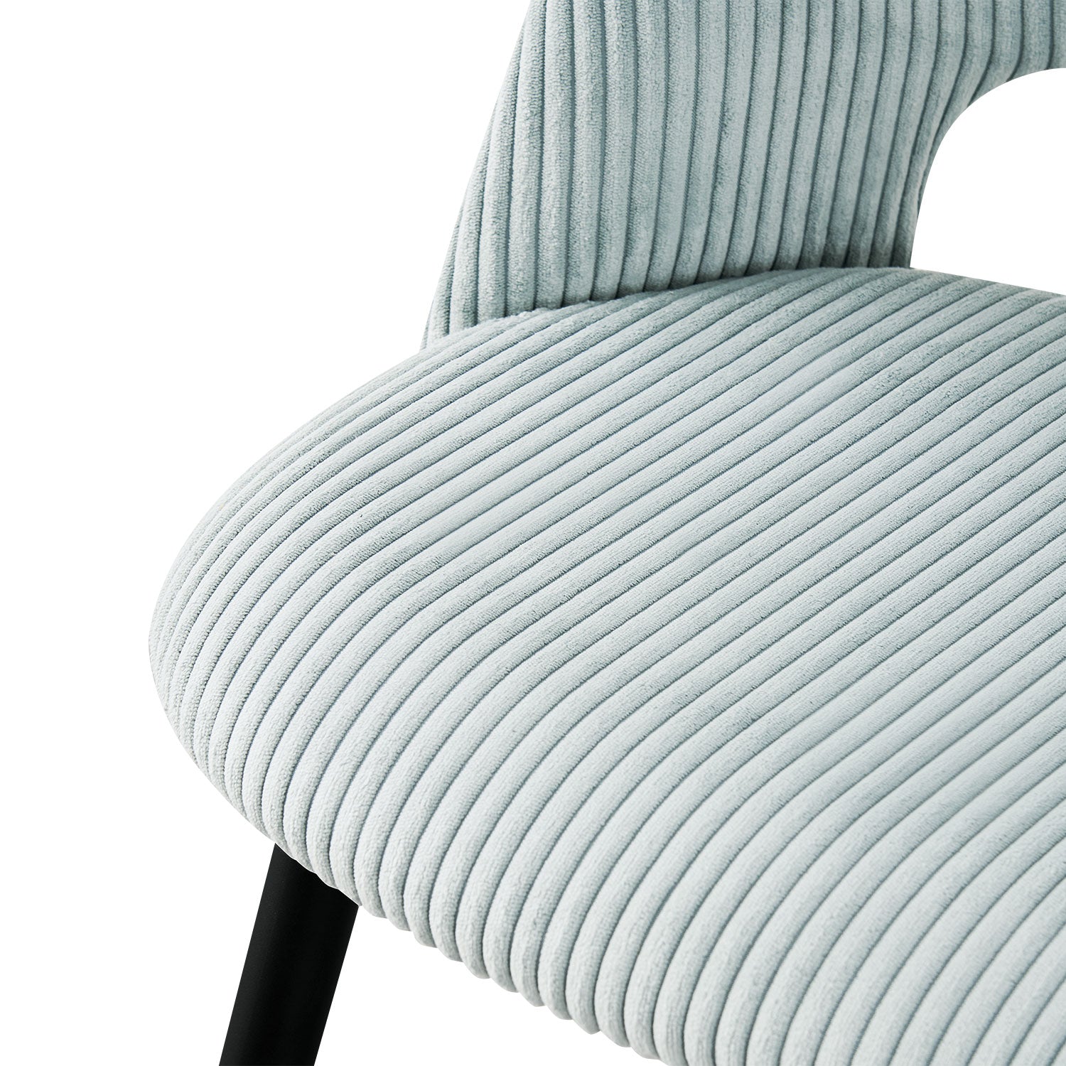 Esszimmerstühle 2er Set VICKY – Polsterstuhl aus Cordstoff mit Metallgestell | B&D home