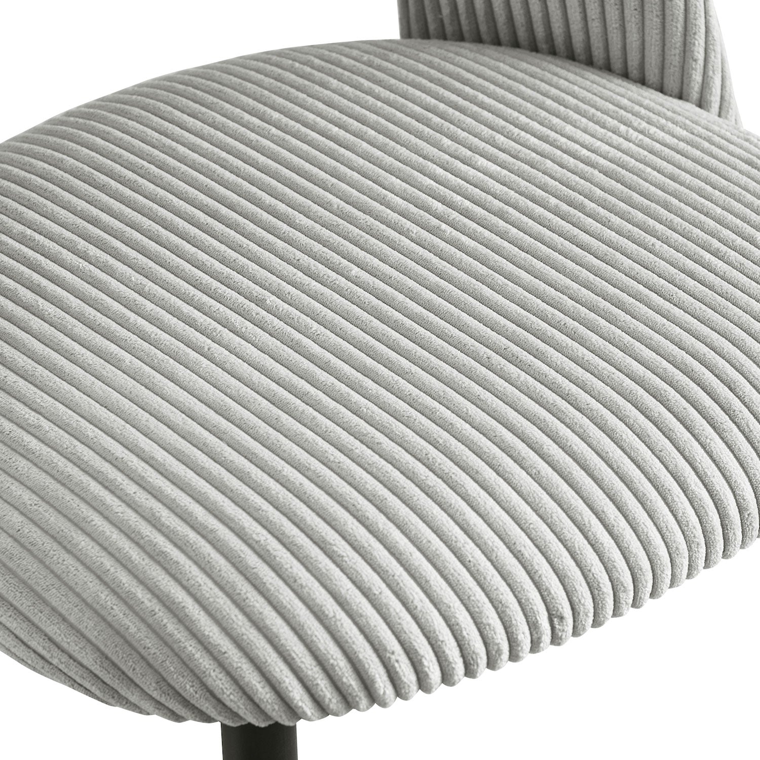 Esszimmerstühle 2er Set VICKY – Polsterstuhl aus Cordstoff mit Metallgestell | B&D home