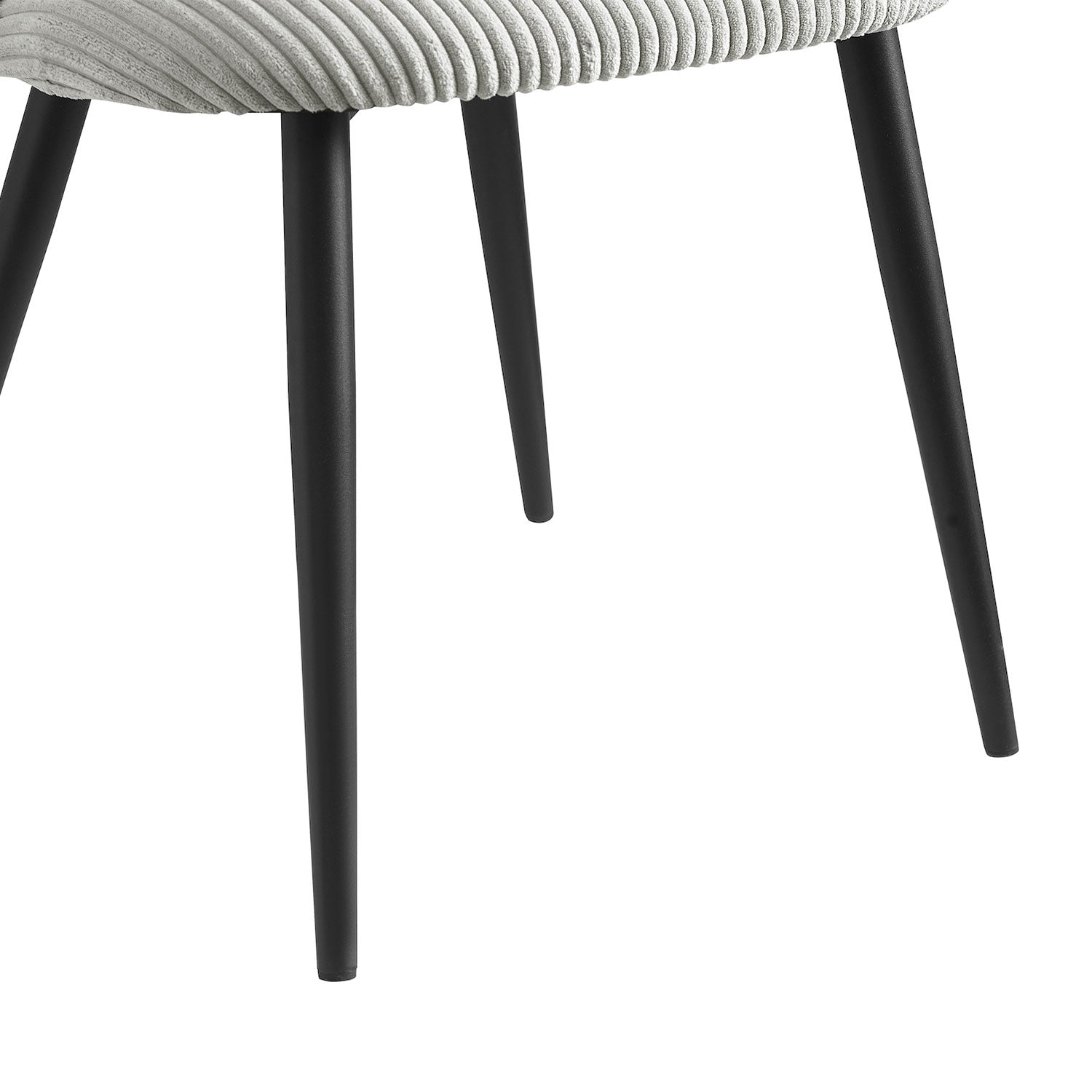 Esszimmerstühle 2er Set VICKY – Polsterstuhl aus Cordstoff mit Metallgestell | B&D home