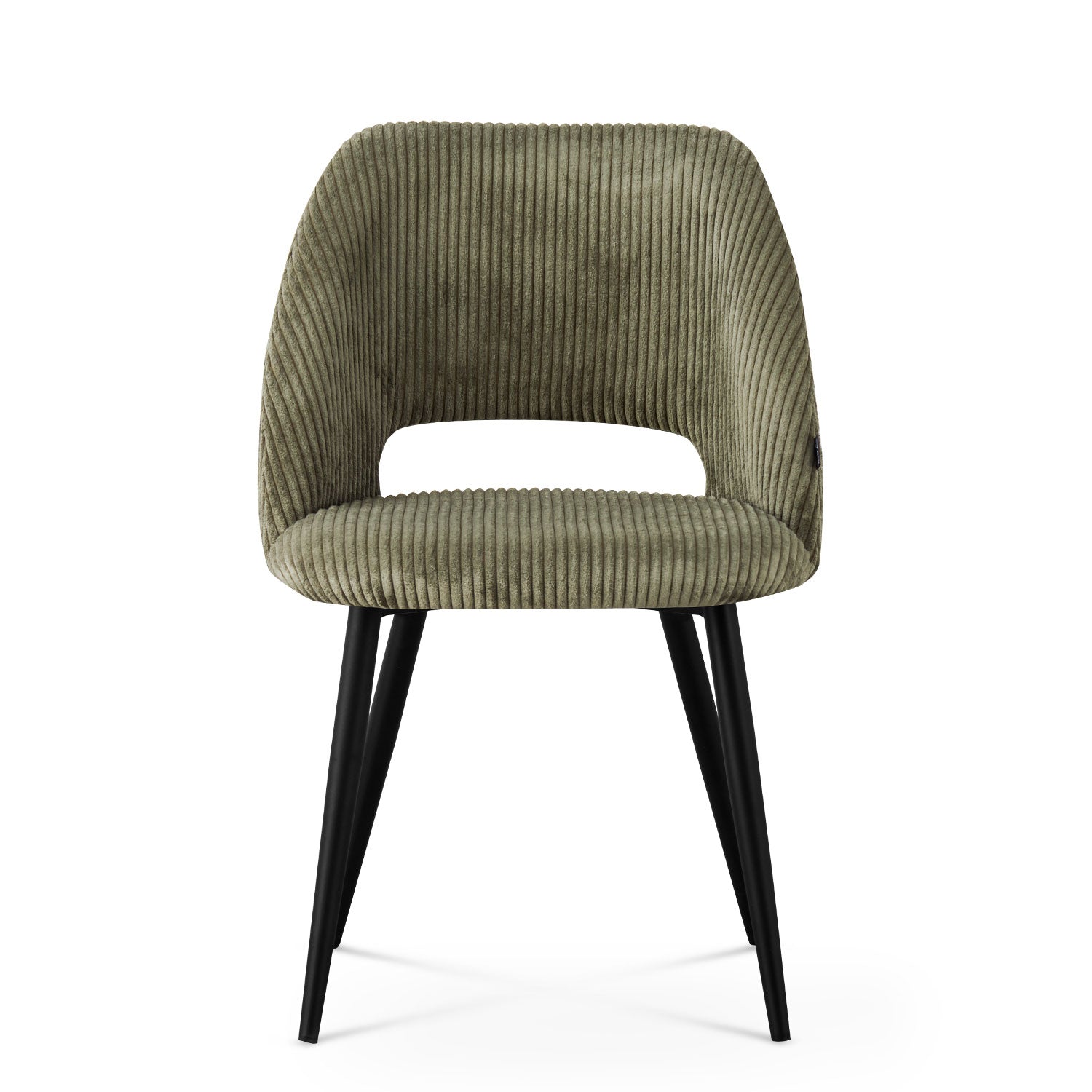 Esszimmerstühle 2er Set VICKY – Polsterstuhl aus Cordstoff mit Metallgestell | B&D home