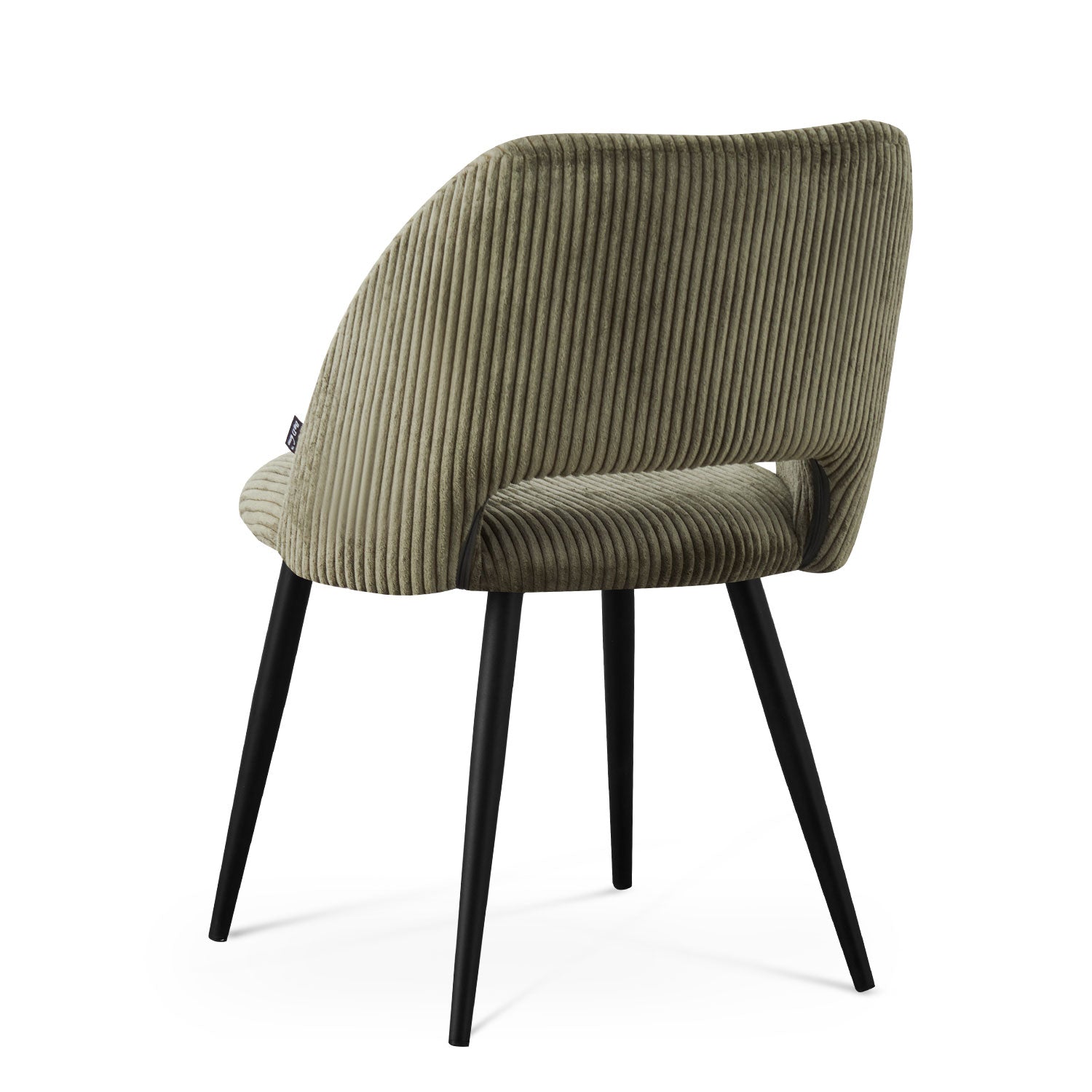 Esszimmerstühle 2er Set VICKY – Polsterstuhl aus Cordstoff mit Metallgestell | B&D home