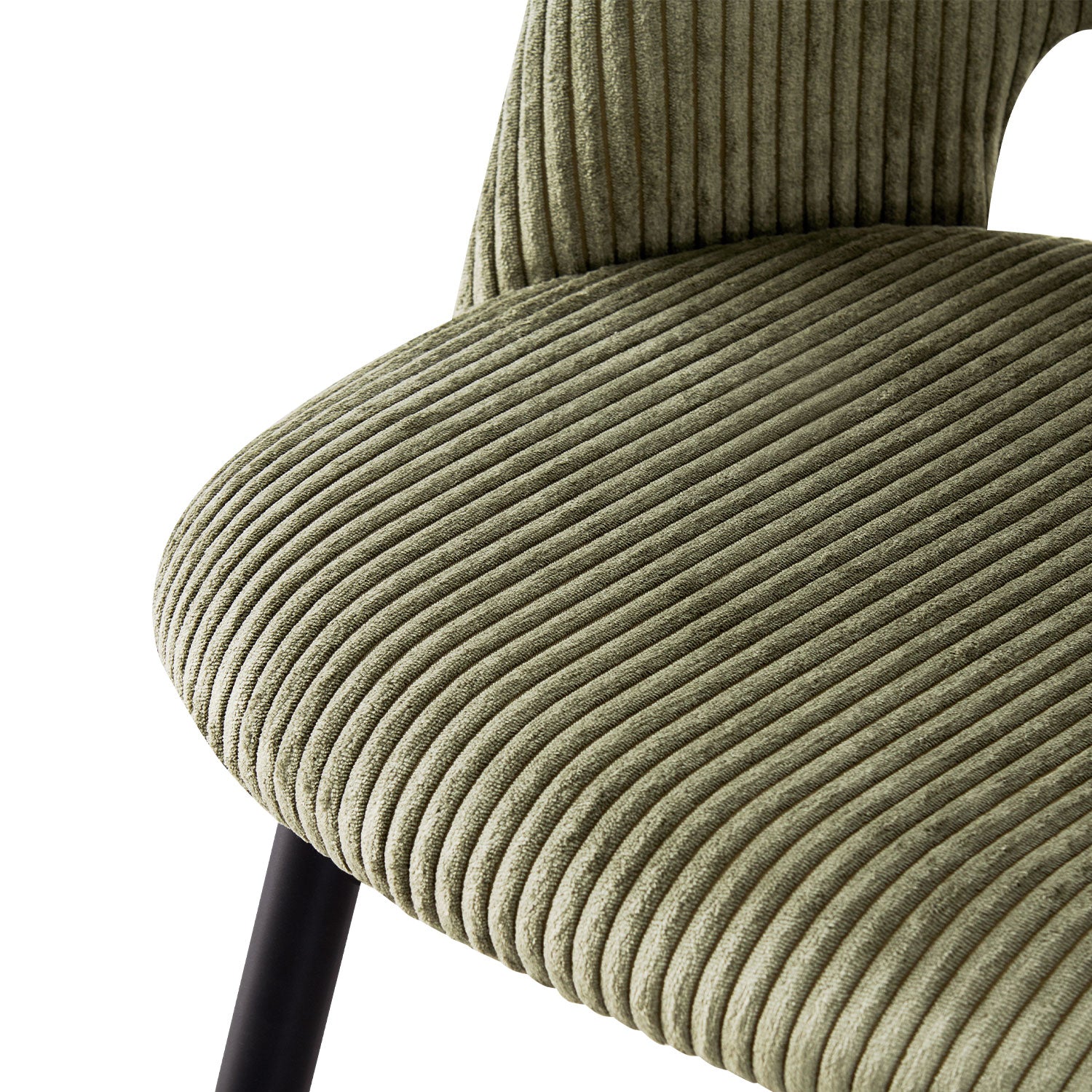 Esszimmerstühle 2er Set VICKY – Polsterstuhl aus Cordstoff mit Metallgestell | B&D home